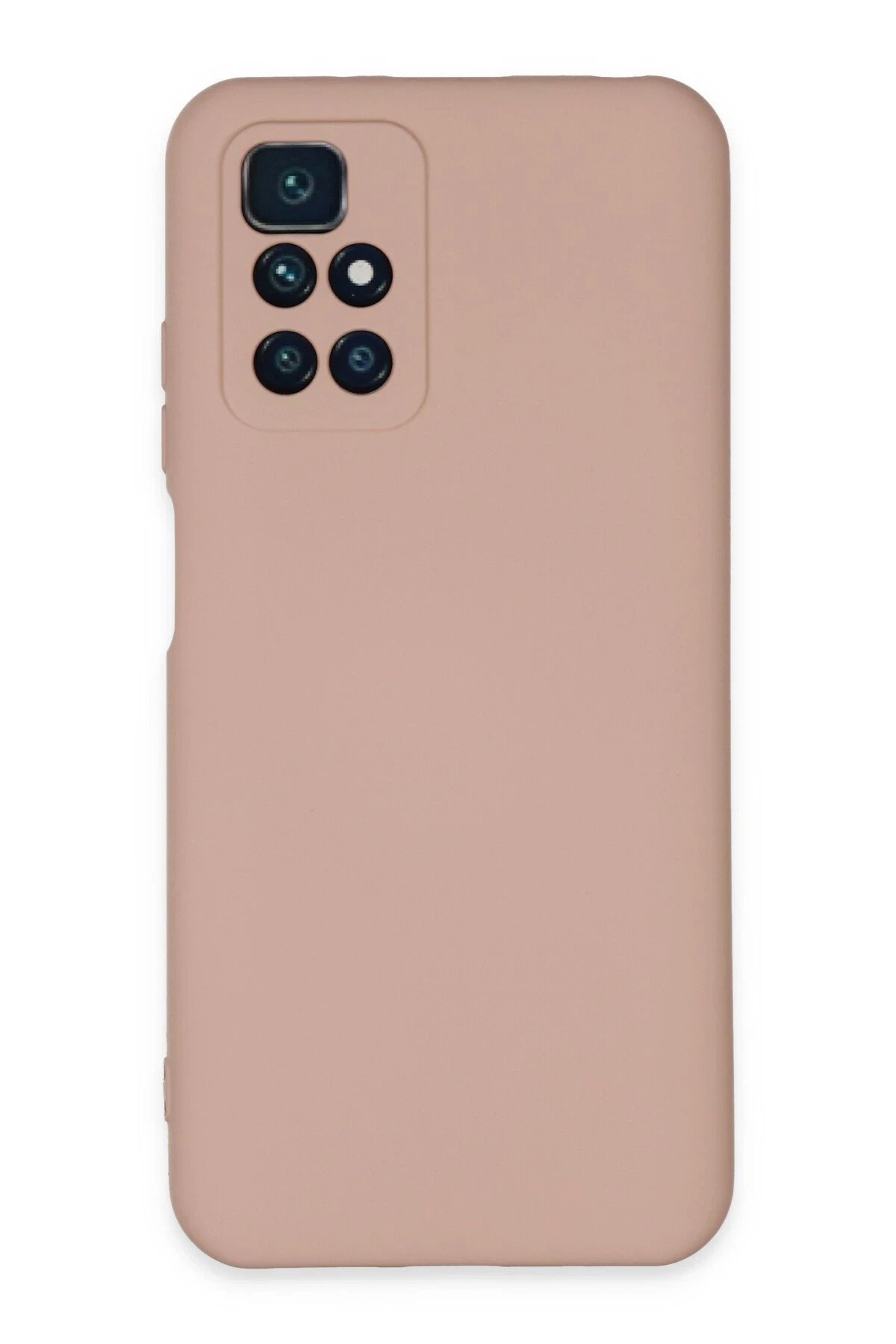 Xiaomi Redmi 10 2022 Kılıf Nano içi Kadife Silikon - Pudra-(5796)