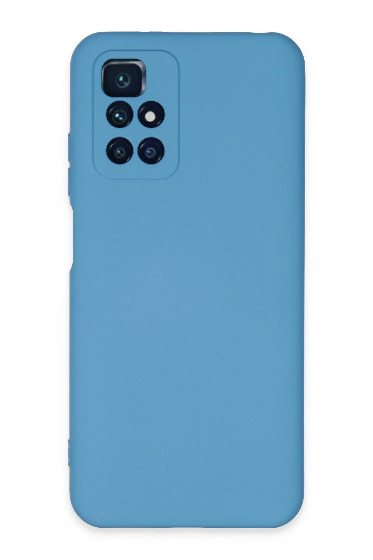 Xiaomi Redmi 10 2022 Kılıf Nano içi Kadife Silikon - Mavi-(5796)