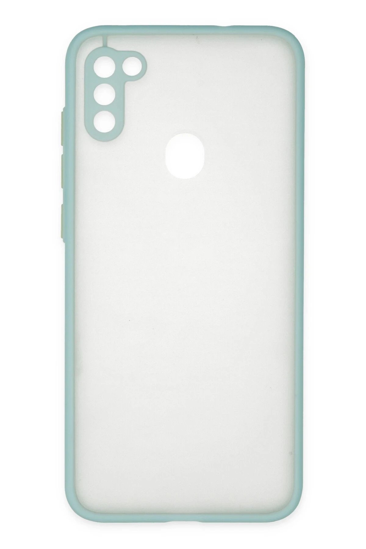 Samsung Galaxy A11 Kılıf Montreal Silikon Kapak - Turkuaz-(5796)