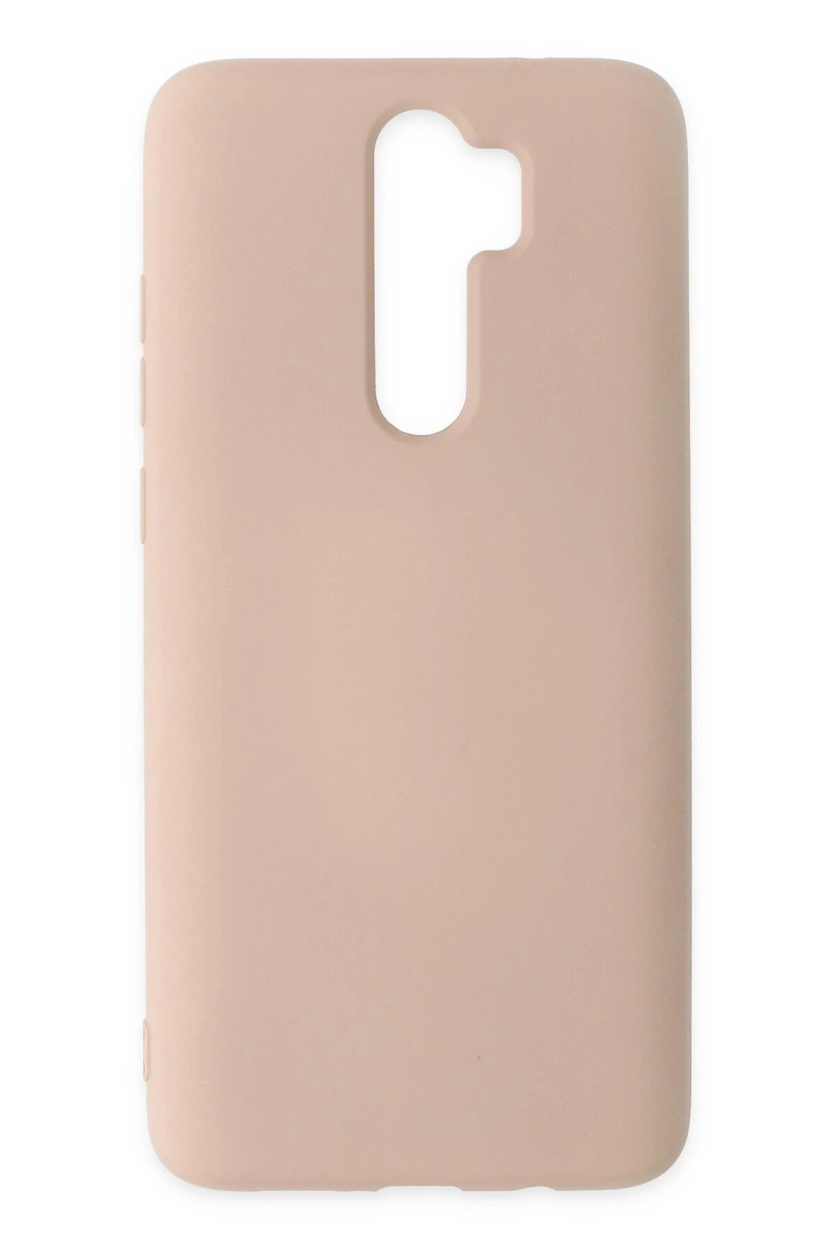 Xiaomi Redmi Note 8 Pro Kılıf Nano içi Kadife Silikon - Pudra-(5796)