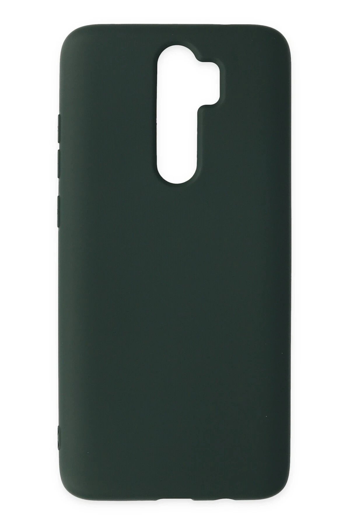 Xiaomi Redmi Note 8 Pro Kılıf Nano içi Kadife Silikon - Koyu Yeşil-(5796)