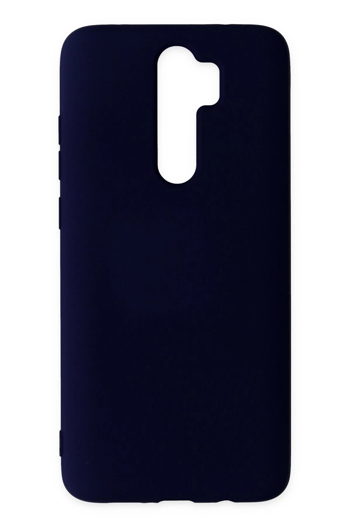 Xiaomi Redmi Note 8 Pro Kılıf Nano içi Kadife Silikon - Lacivert-(5796)