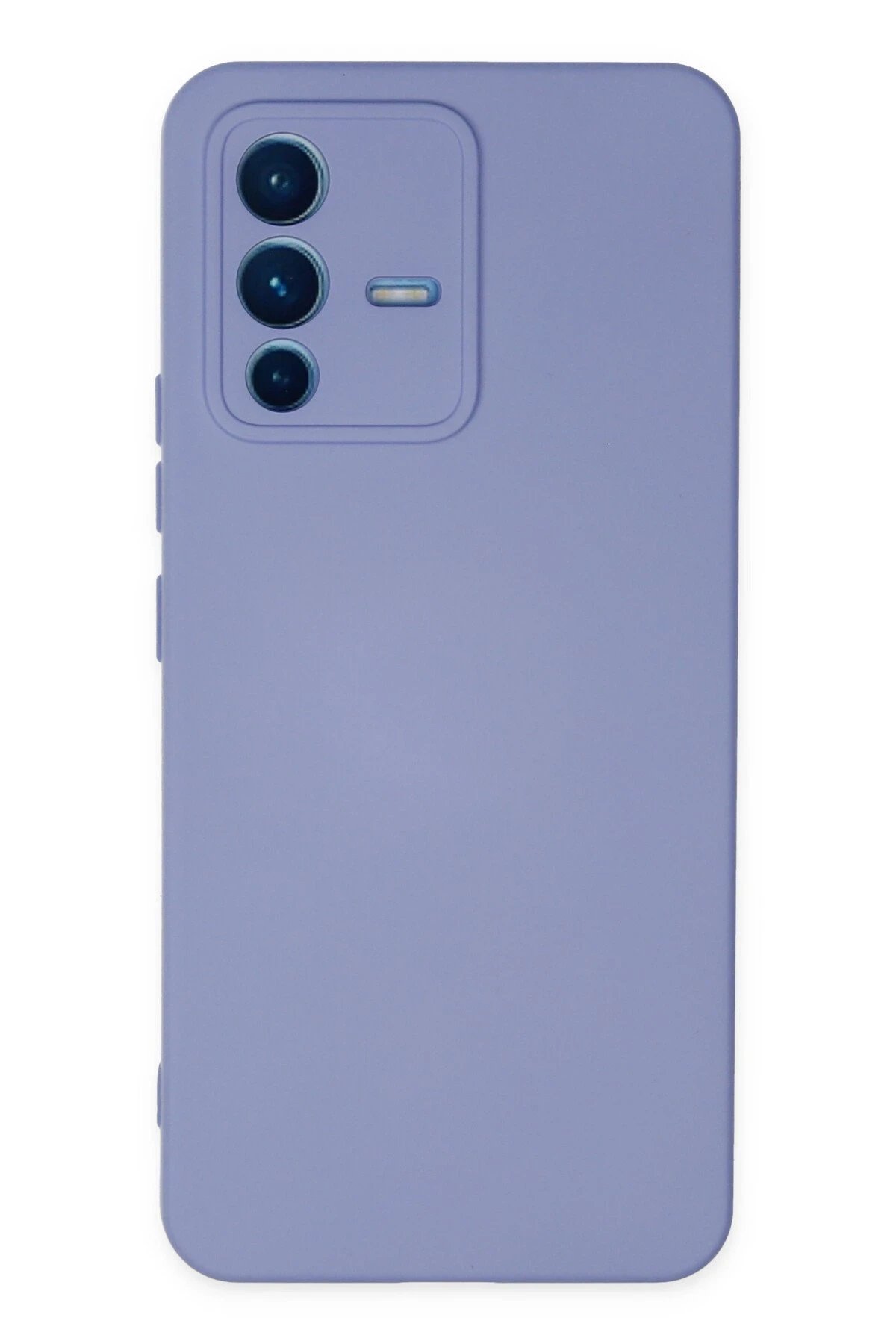 Vivo V23 5G Kılıf Nano içi Kadife Silikon - Lila-(5796)