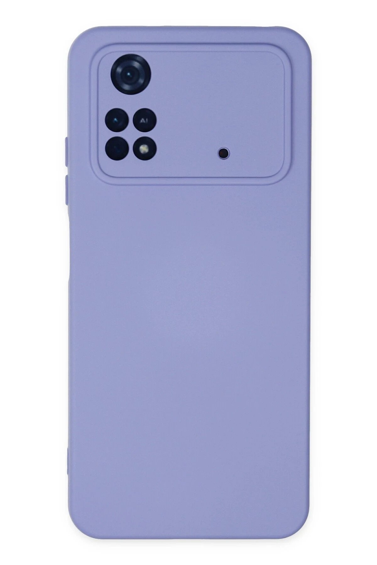Xiaomi Poco M4 Pro 4G Kılıf Nano içi Kadife Silikon - Lila-(5796)