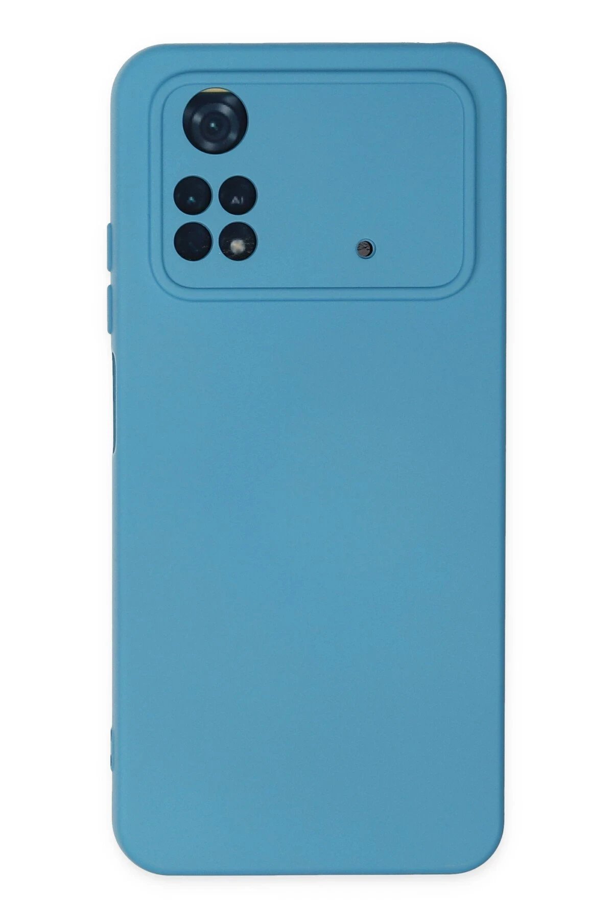 Xiaomi Poco M4 Pro 4G Kılıf Nano içi Kadife Silikon - Mavi-(5796)