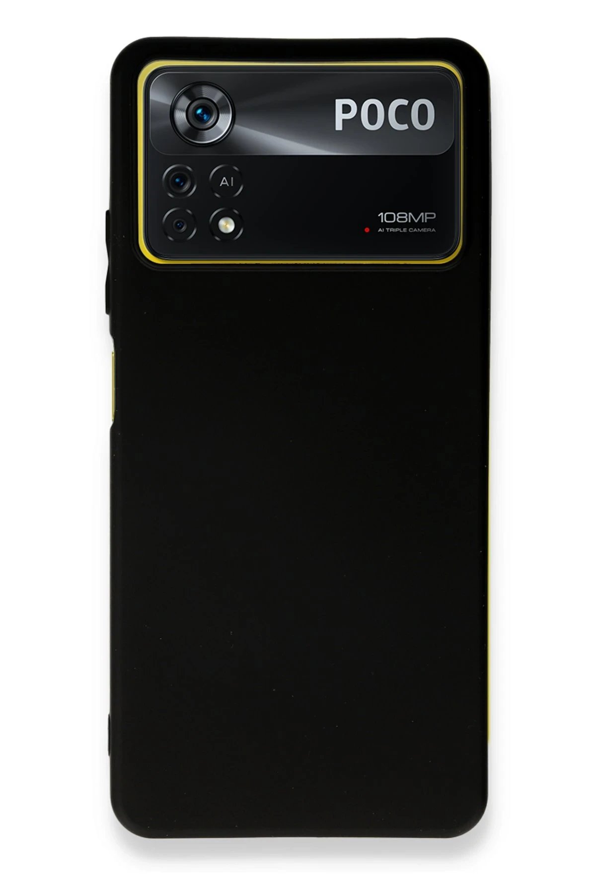 Xiaomi Poco X4 Pro 5G Kılıf First Silikon - Siyah-(5796)