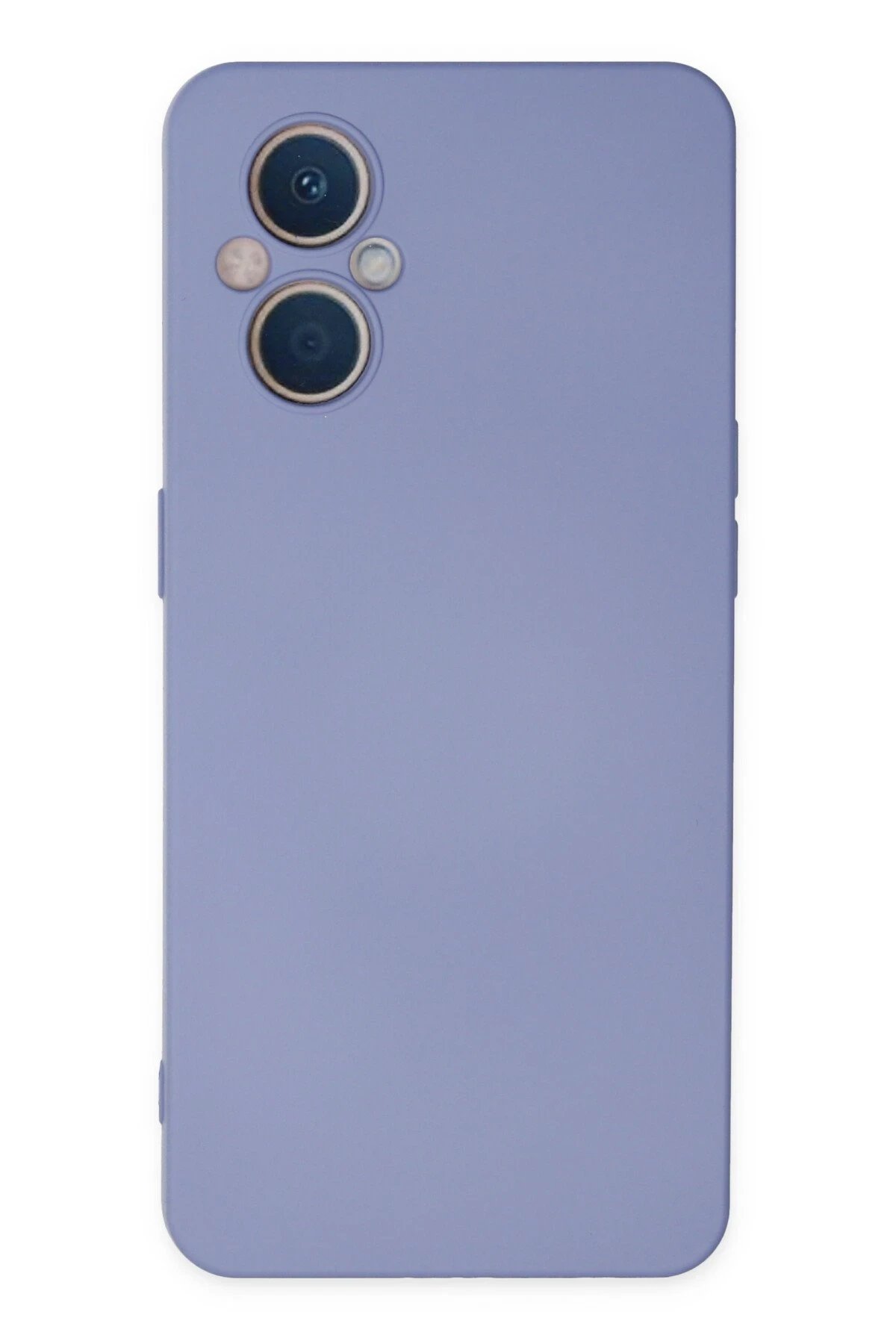 Oppo Reno 7 Lite Kılıf Nano içi Kadife Silikon - Lila-(5796)
