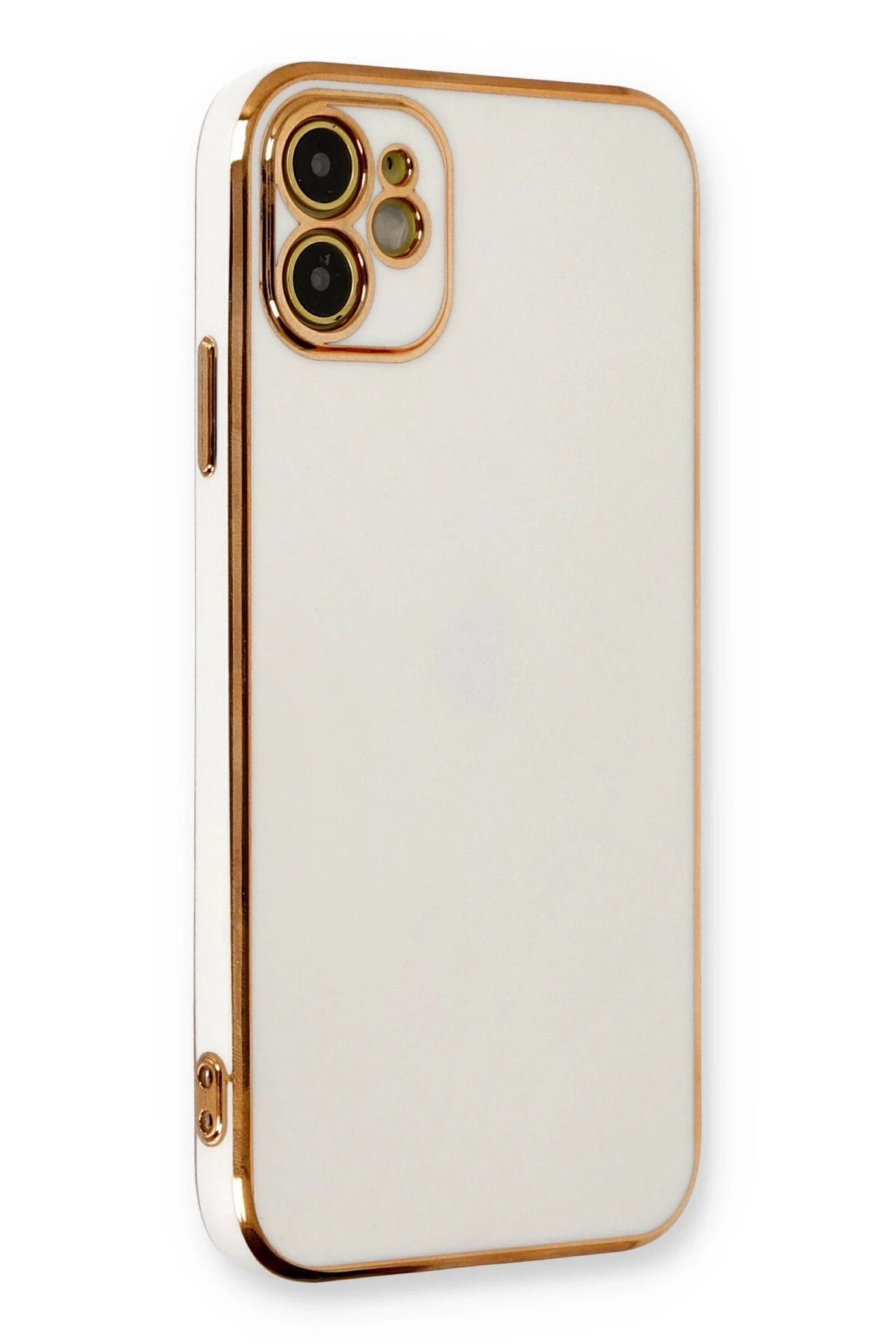 iPhone 11 Kılıf Volet Silikon - Beyaz-(5796)