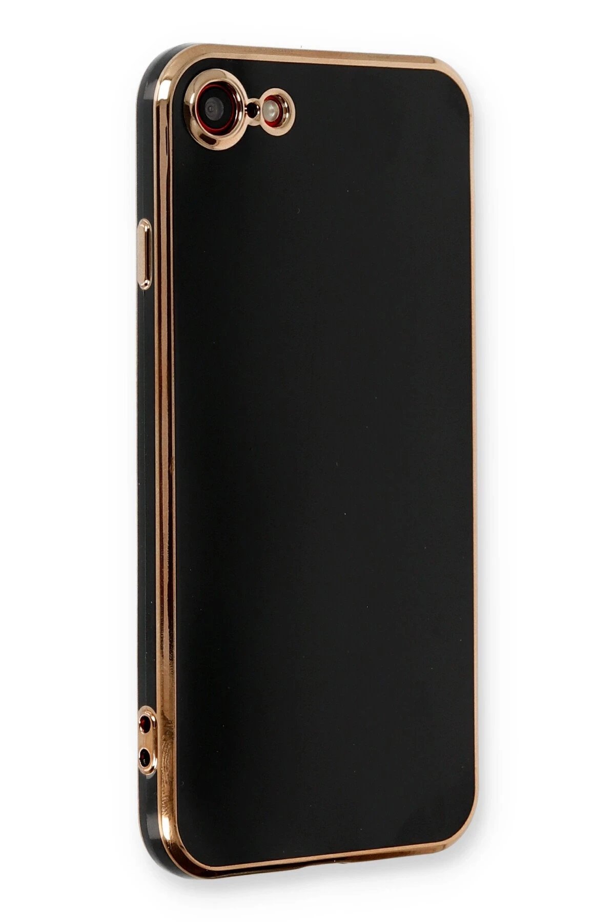 iPhone 7 Kılıf Volet Silikon - Siyah-(5796)
