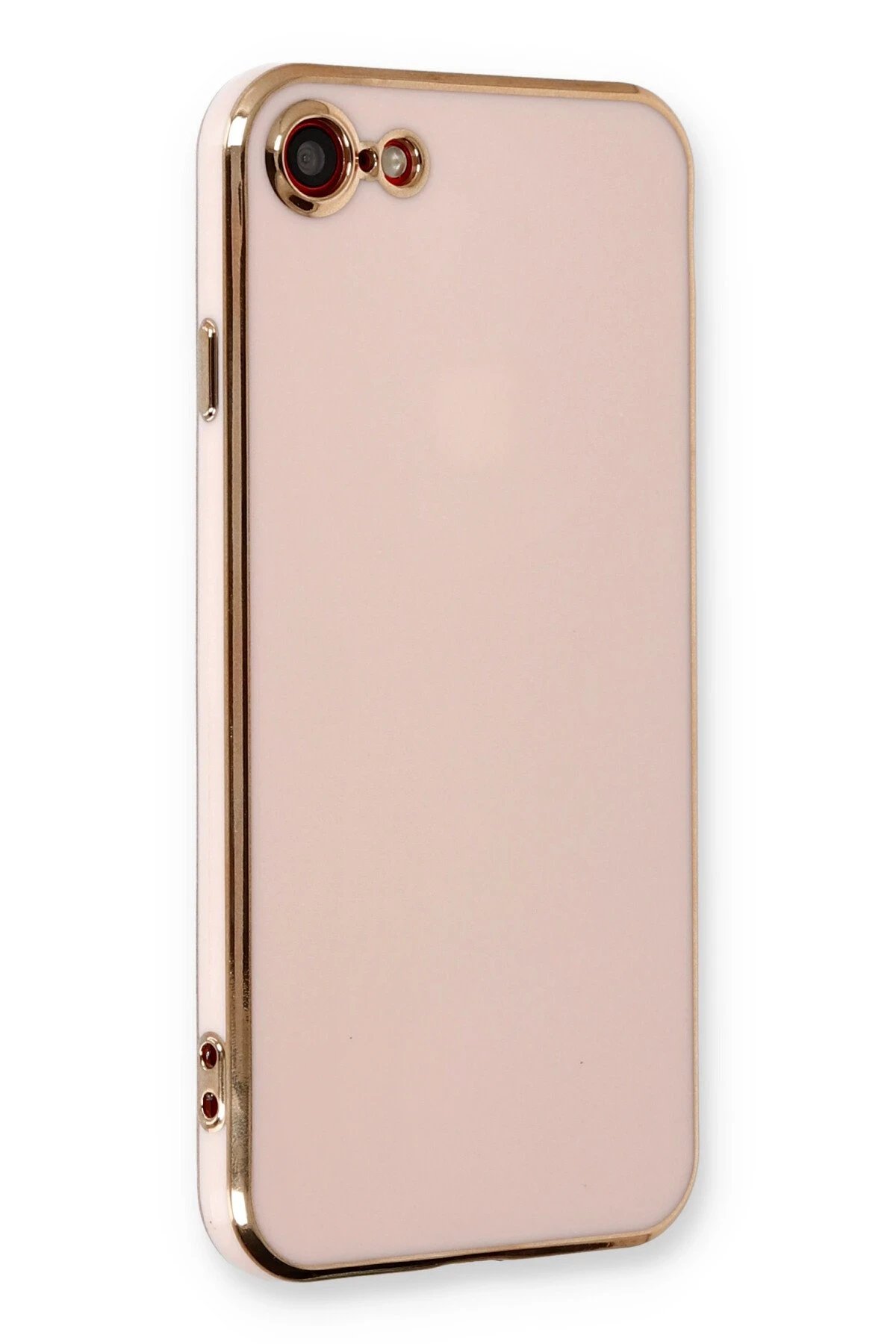 iPhone 7 Kılıf Volet Silikon - Pembe-(5796)