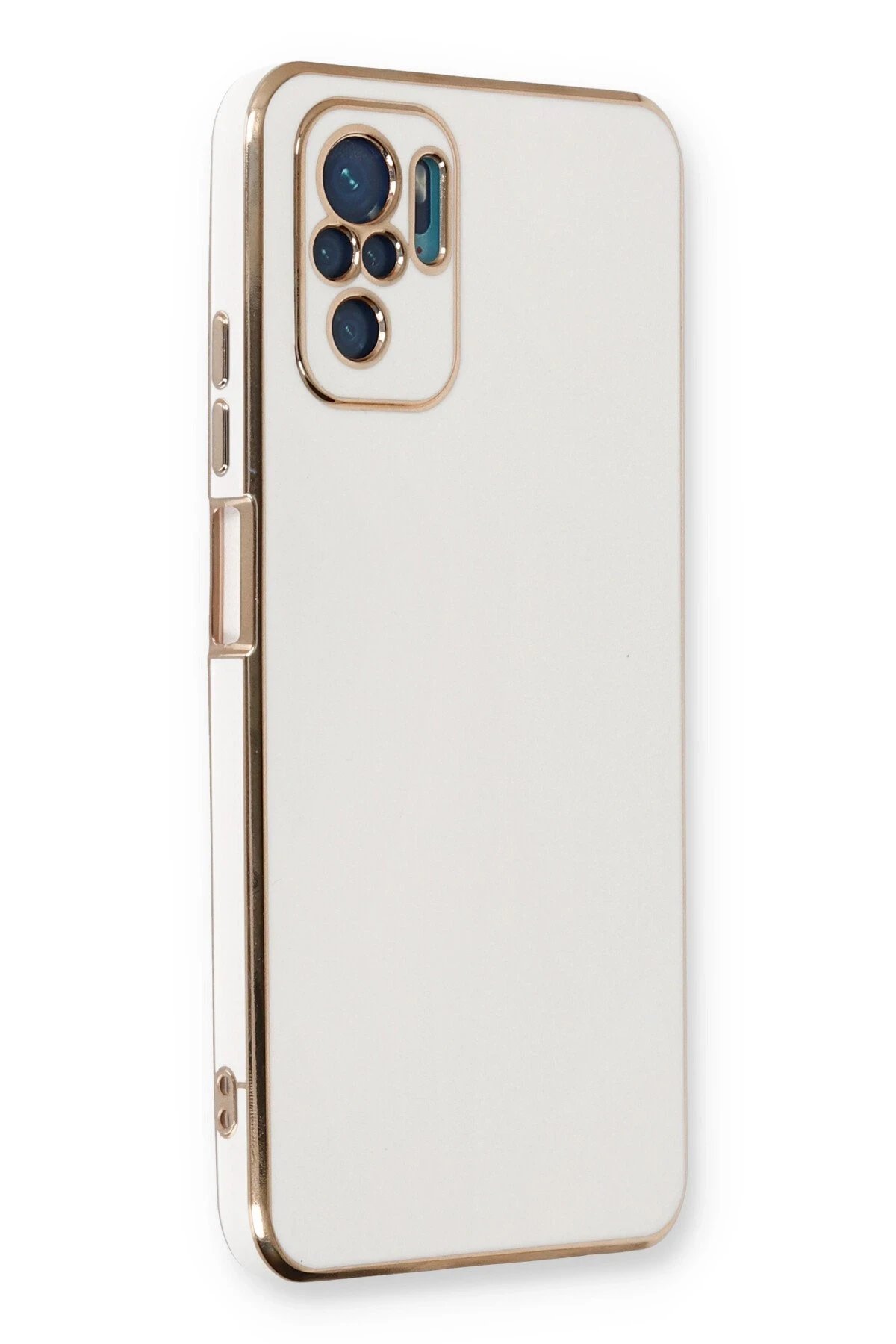 Xiaomi Redmi Note 10 Kılıf Volet Silikon - Beyaz-(5796)