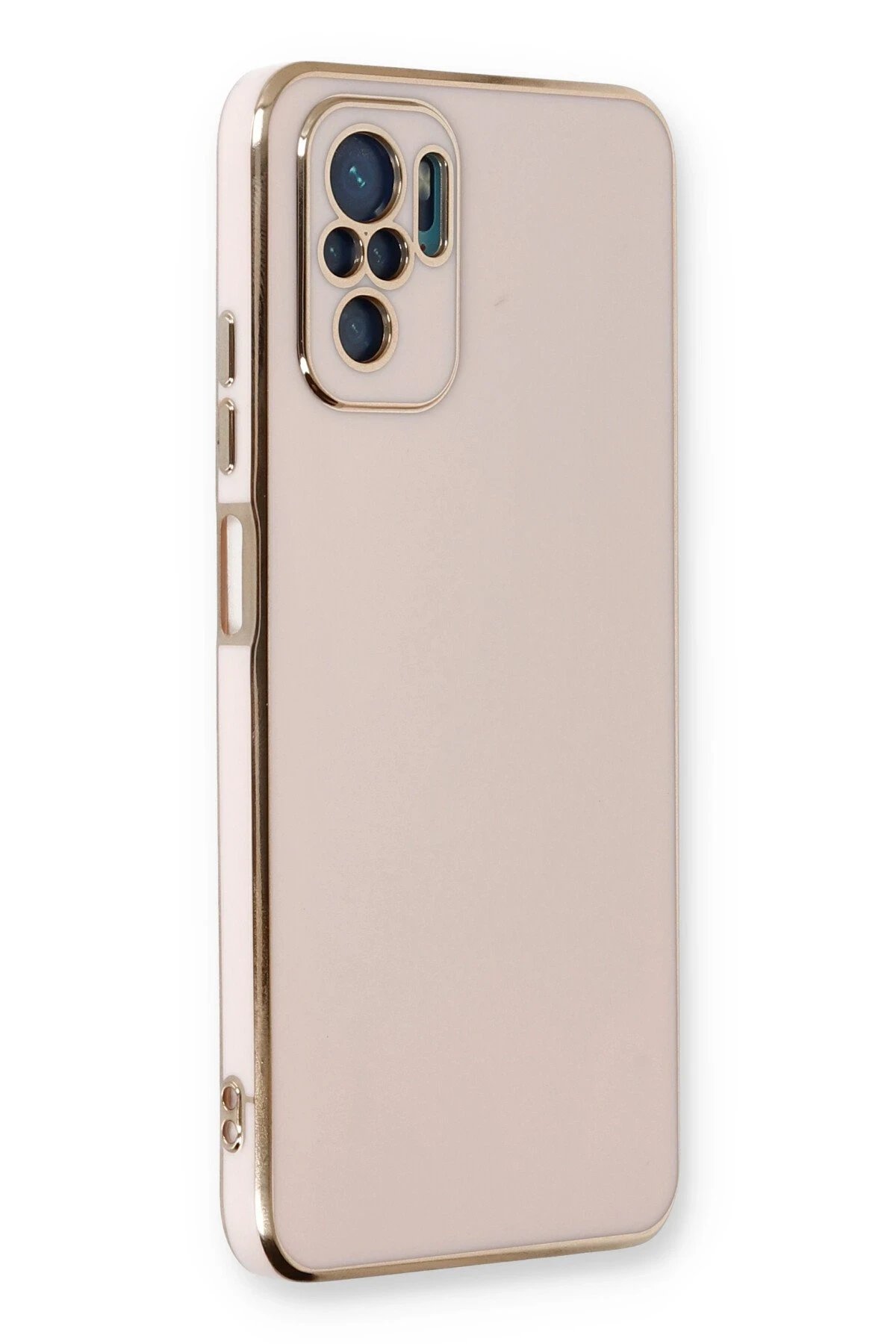 Xiaomi Redmi Note 10 Kılıf Volet Silikon - Pembe-(5796)