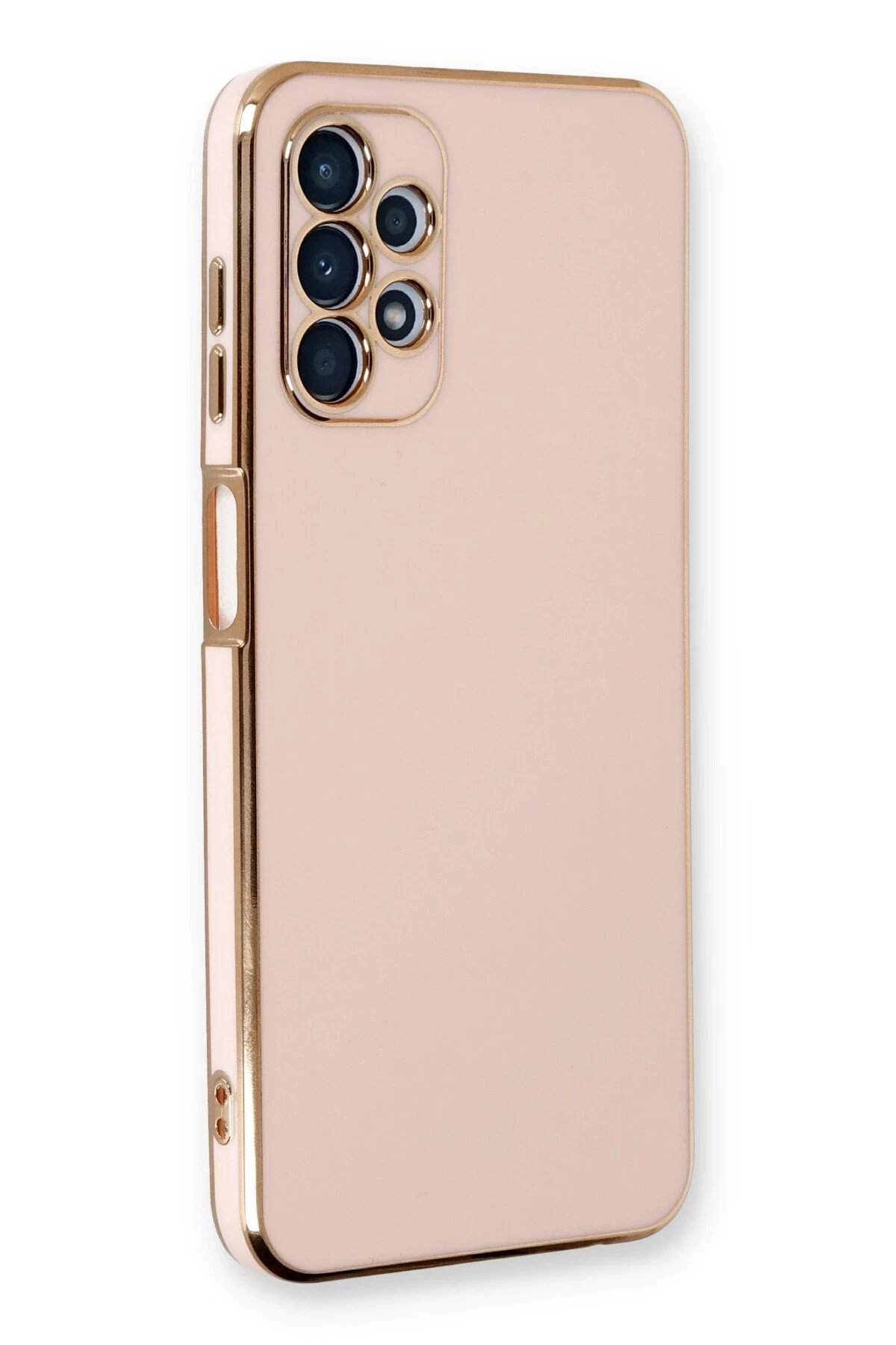 Samsung Galaxy A13 4G Kılıf Volet Silikon - Pembe-(5796)