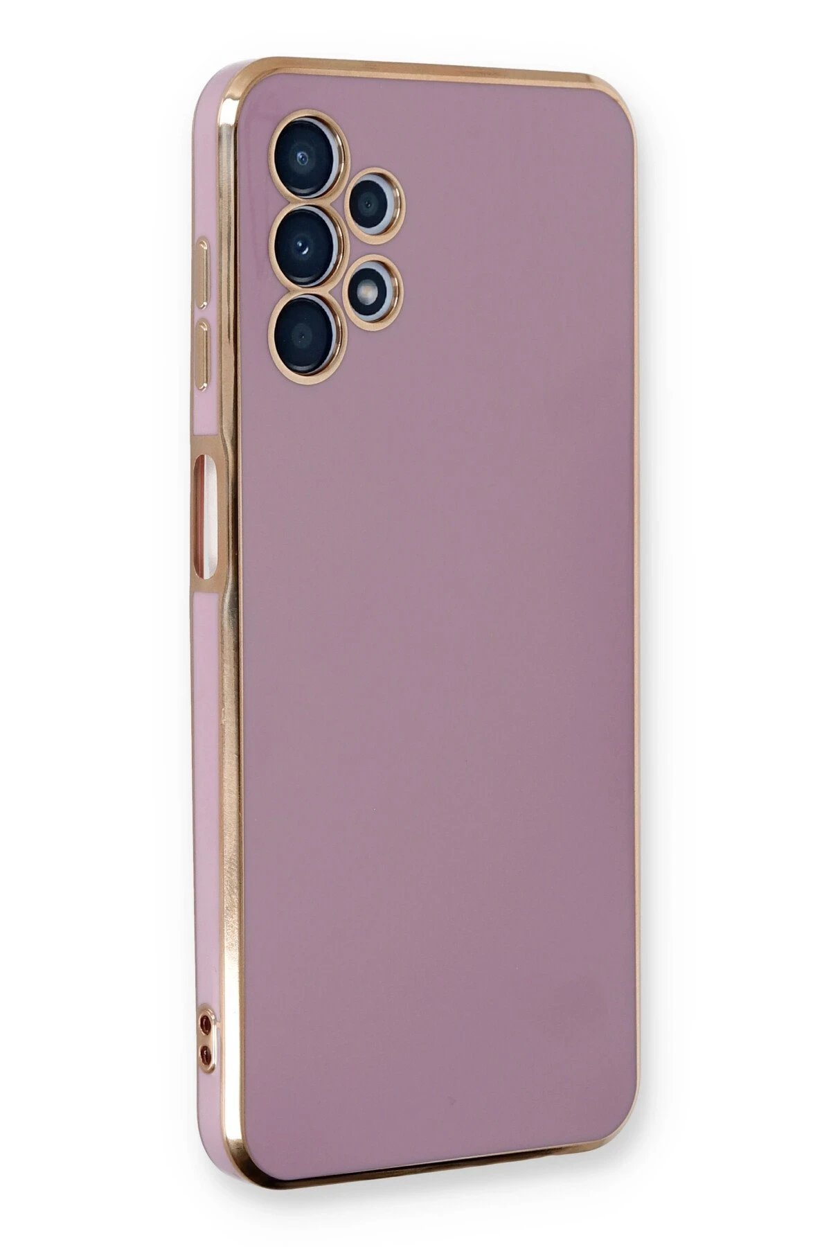 Samsung Galaxy A13 4G Kılıf Volet Silikon - Mor-(5796)