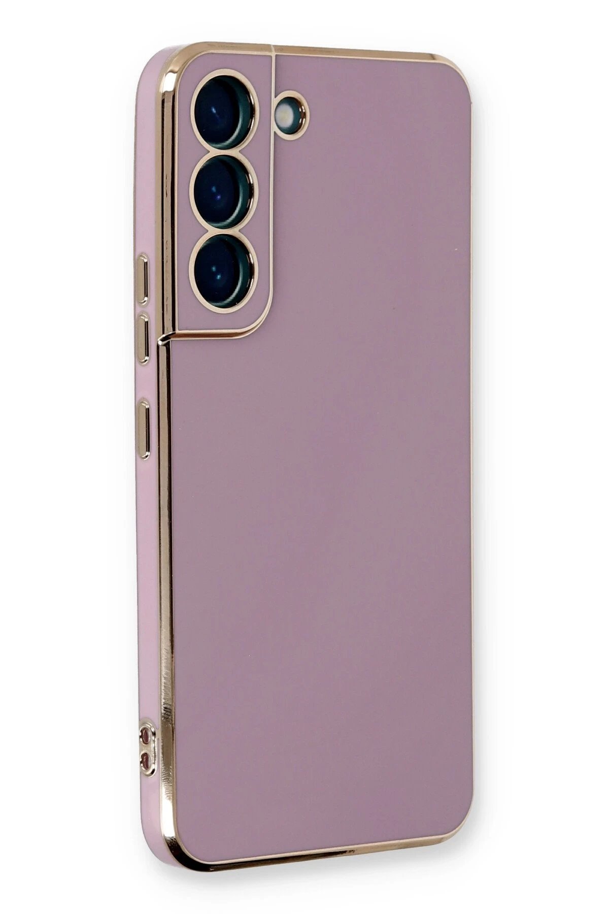 Samsung Galaxy S22 Plus Kılıf Volet Silikon - Mor-(5796)