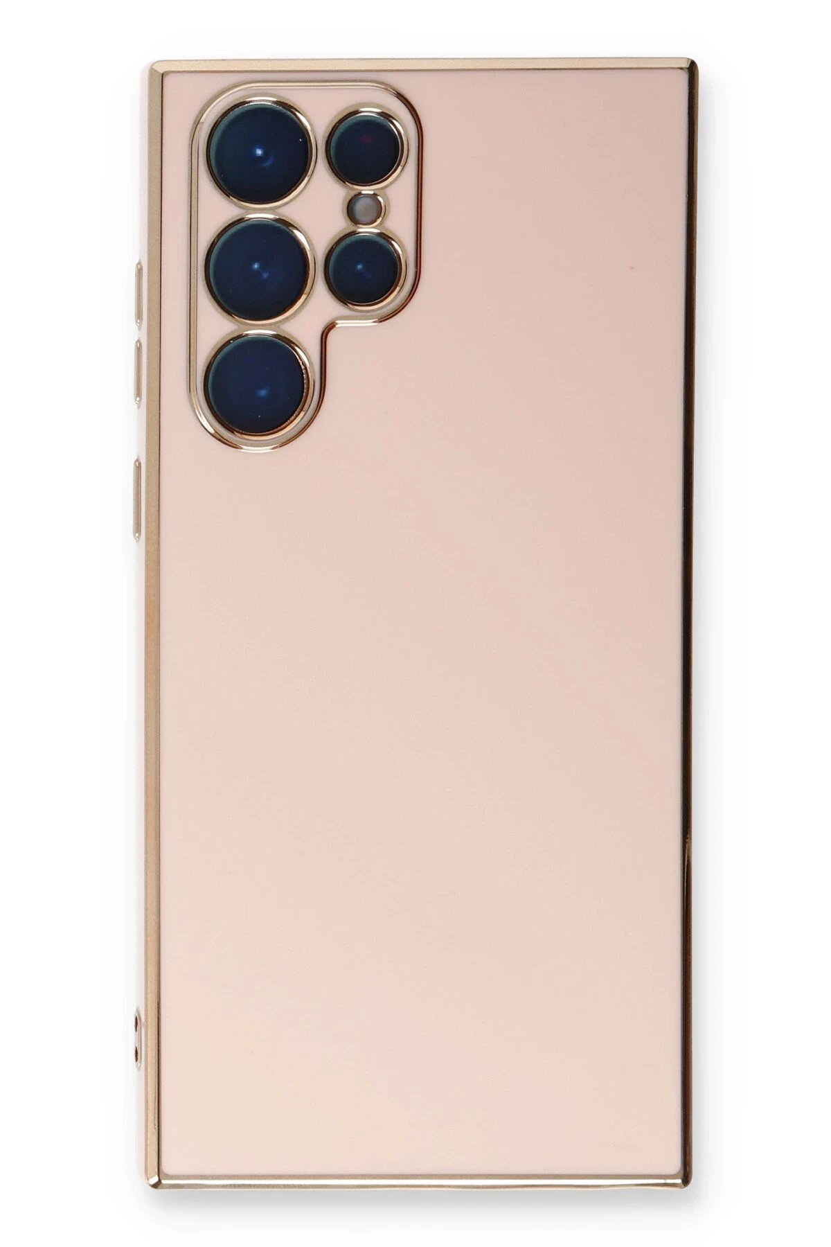 Samsung Galaxy S22 Ultra Kılıf Volet Silikon - Pembe-(5796)