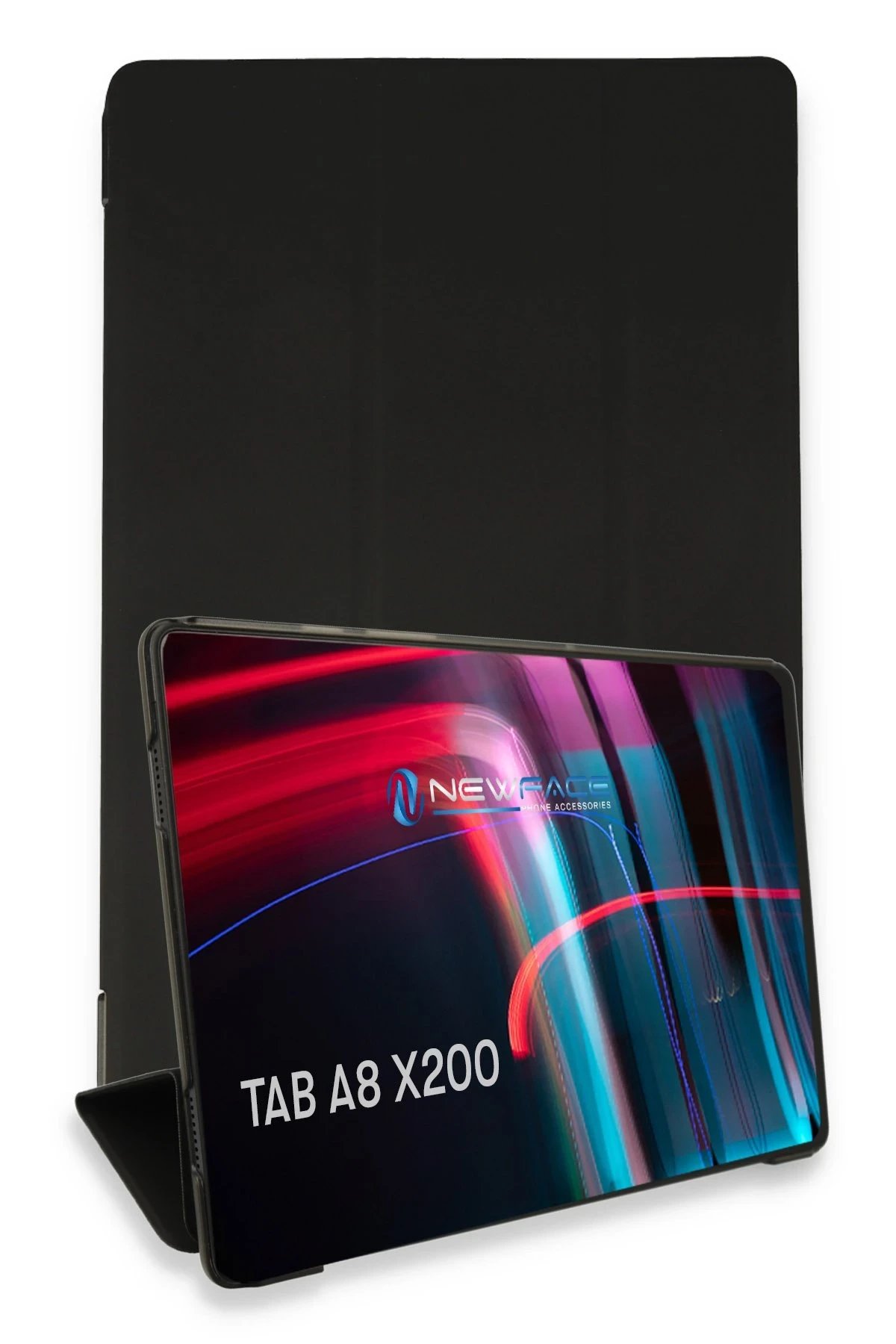 Samsung Galaxy X200 Tab A8 10.5 Kılıf Tablet Smart Kılıf - Siyah-(5796)