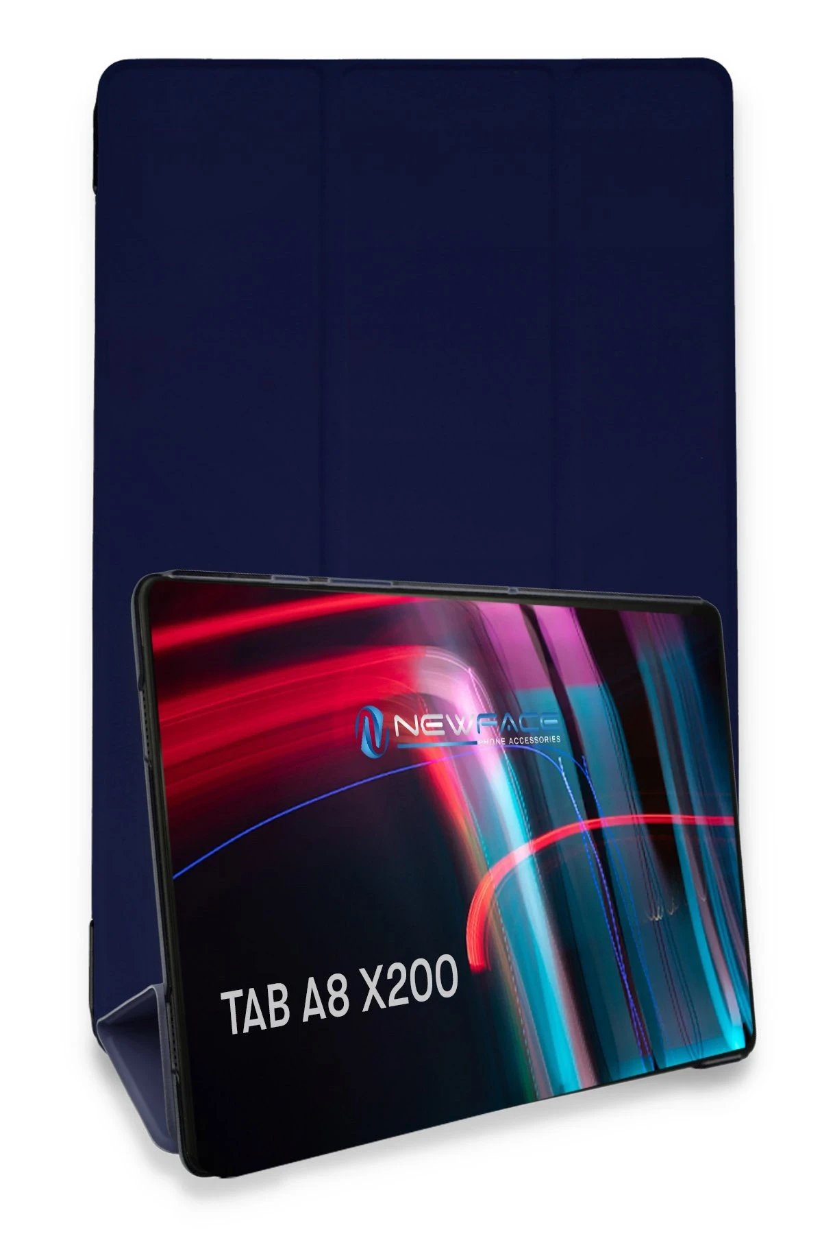 Samsung Galaxy X200 Tab A8 10.5 Kılıf Tablet Smart Kılıf - Lacivert-(5796)