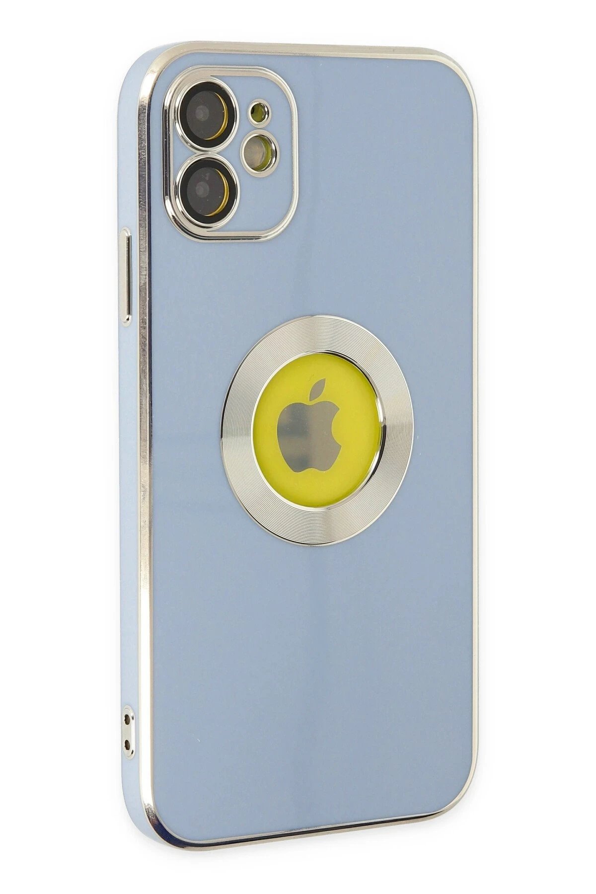 iPhone 12 Kılıf Store Silikon - Sierra Blue-(5796)