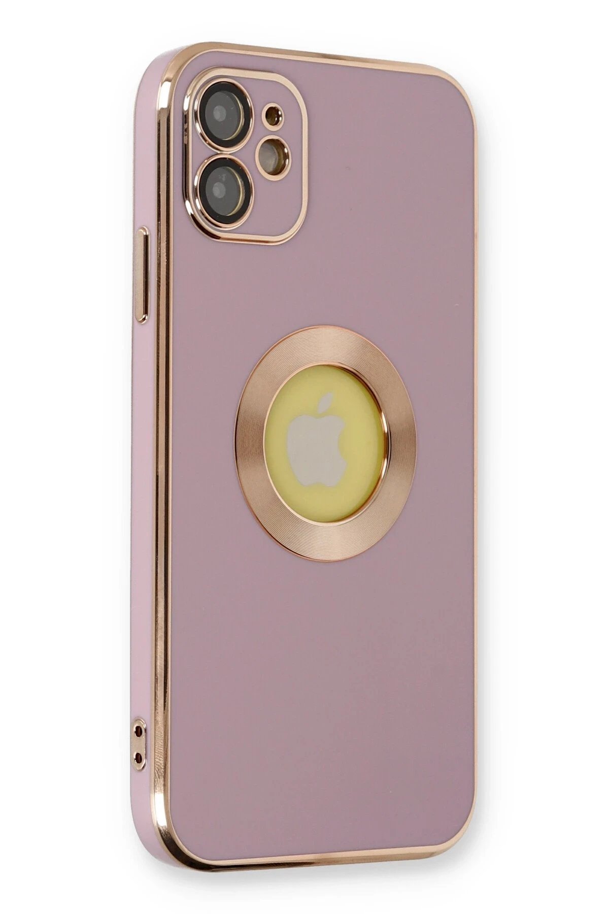 iPhone 12 Kılıf Store Silikon - Mor-(5796)