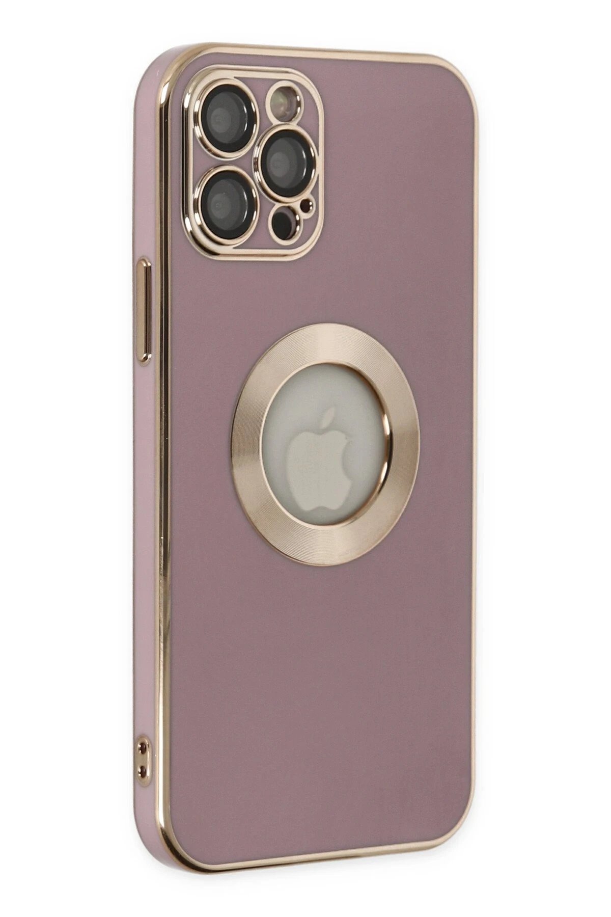 iPhone 12 Pro Kılıf Store Silikon - Mor-(5796)