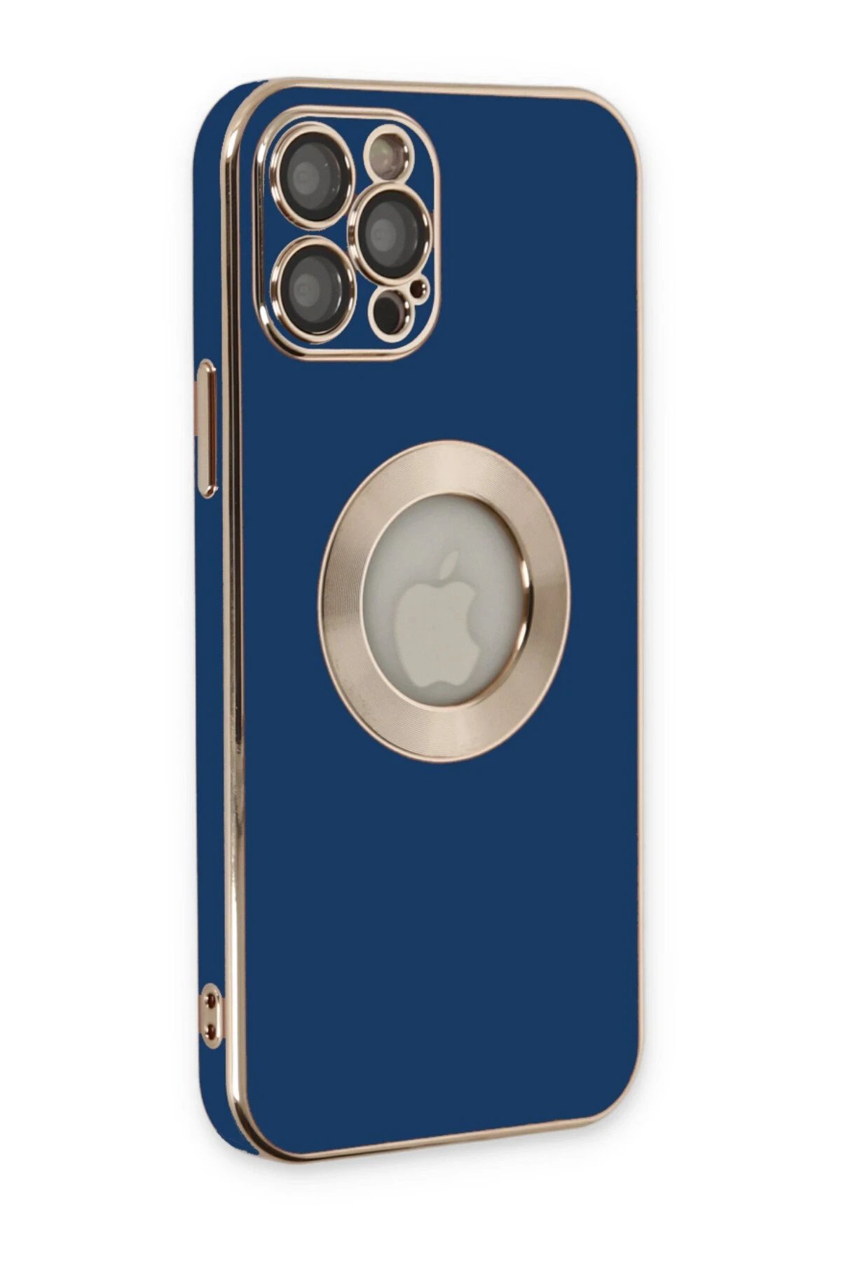 iPhone 12 Pro Max Kılıf Store Silikon - Mavi-(5796)