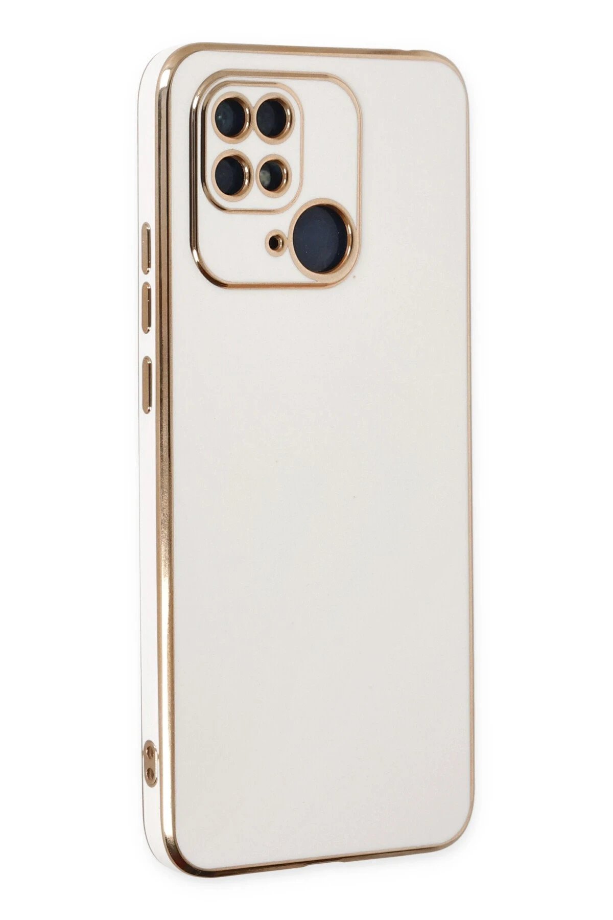 Xiaomi Redmi 10C Kılıf Volet Silikon - Beyaz-(5796)