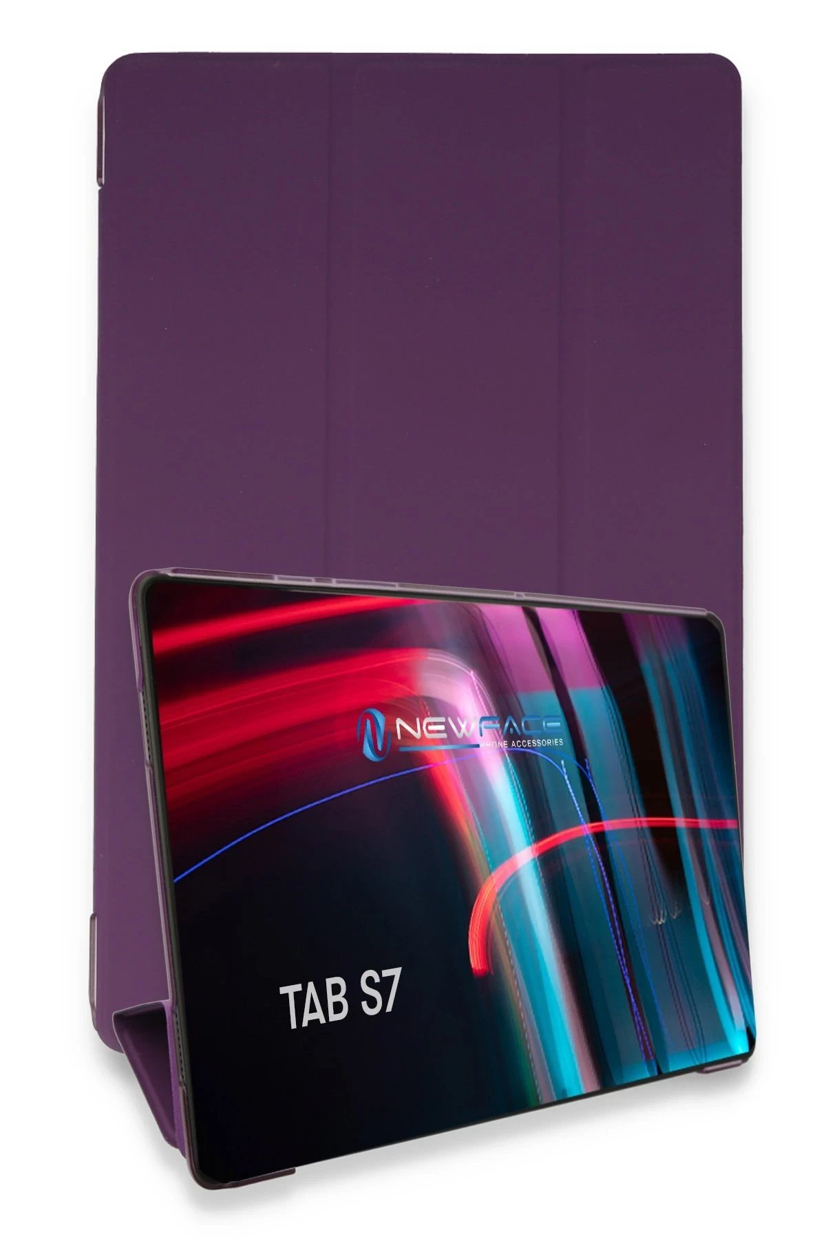 Samsung Galaxy T870 Tab S7 11 Kılıf Tablet Smart Kılıf - Mor-(5796)