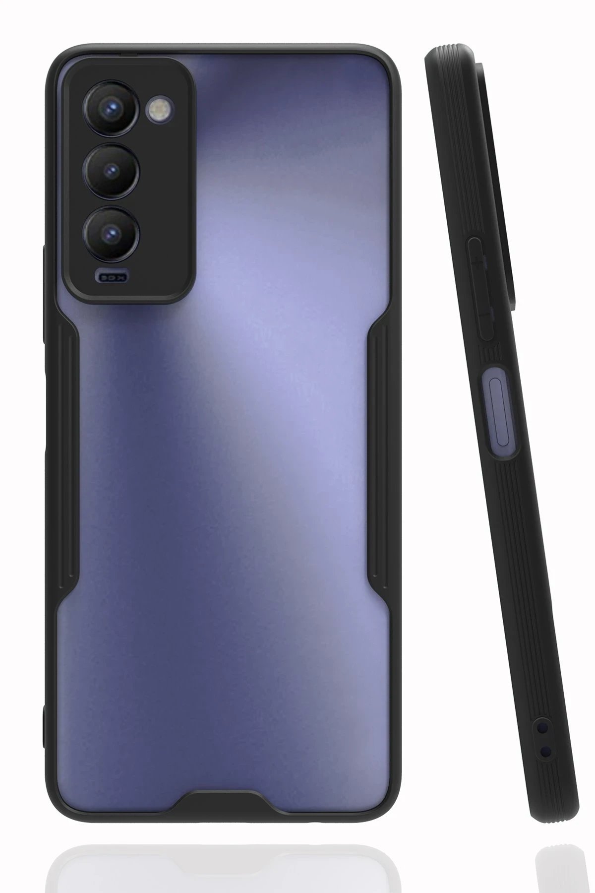 Tecno Camon 18 Kılıf Platin Silikon - Siyah-(5796)