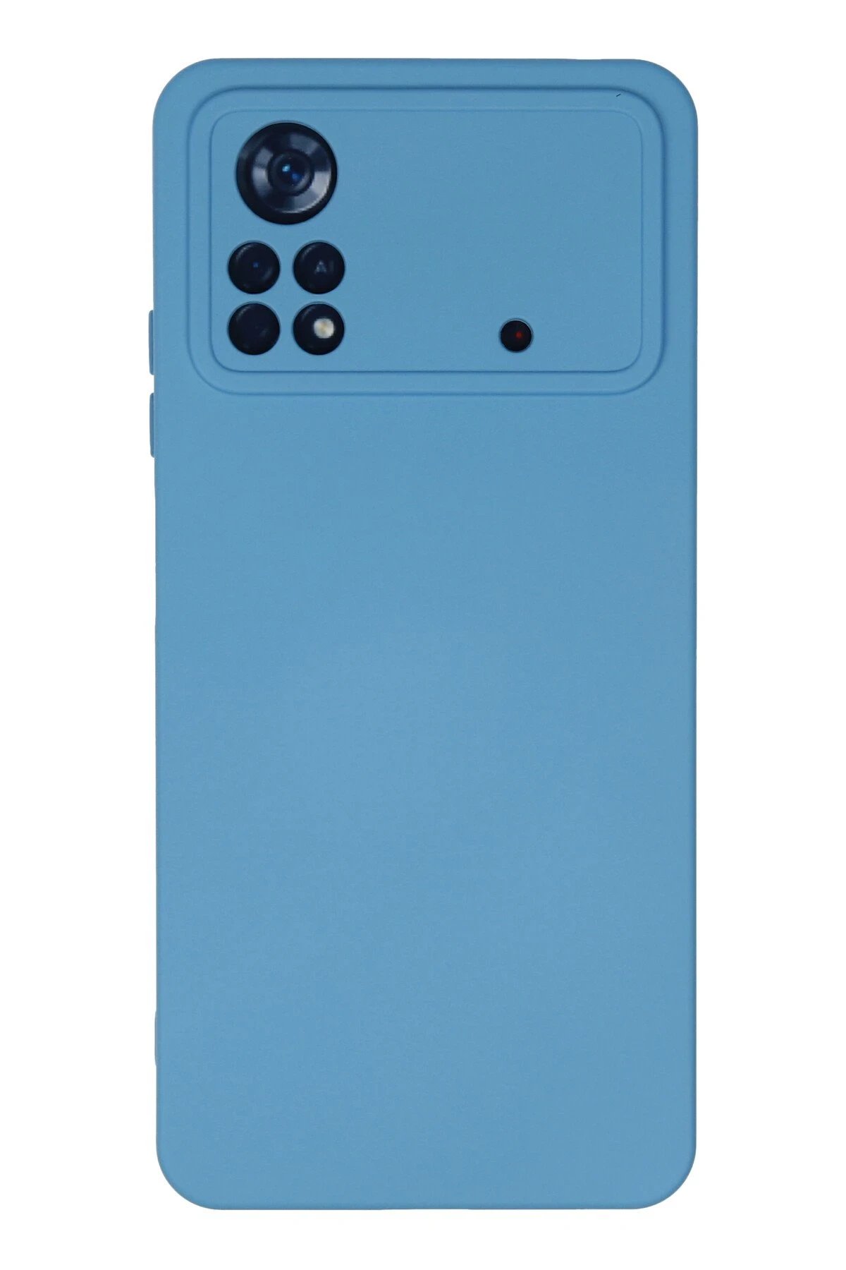 Xiaomi Poco X4 Pro 5G Kılıf Nano içi Kadife Silikon - Mavi-(5796)