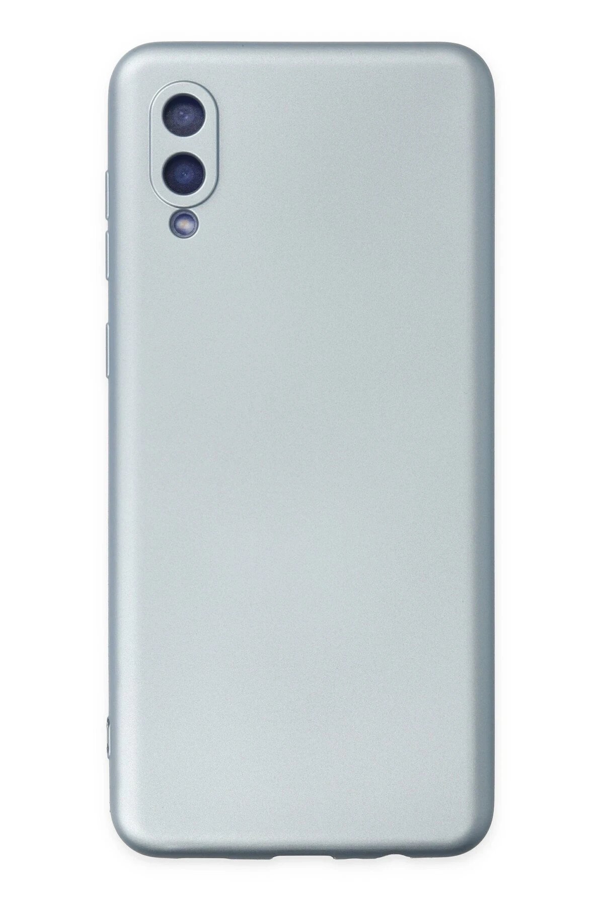 Samsung Galaxy A02 Kılıf Nano içi Kadife Silikon - Sky Blue-(5796)