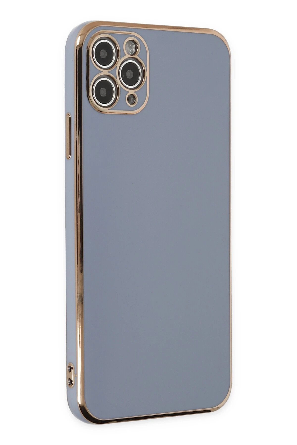 iPhone 11 Pro Max Kılıf Volet Silikon - Mavi-(5796)