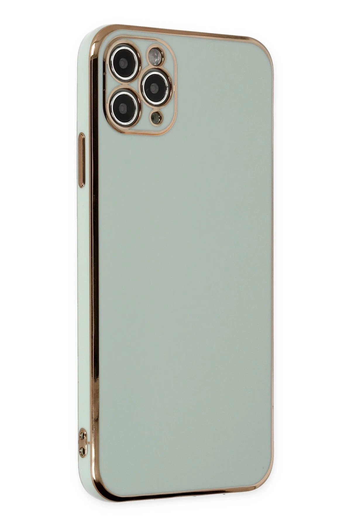 iPhone 11 Pro Max Kılıf Volet Silikon - Açık Yeşil-(5796)