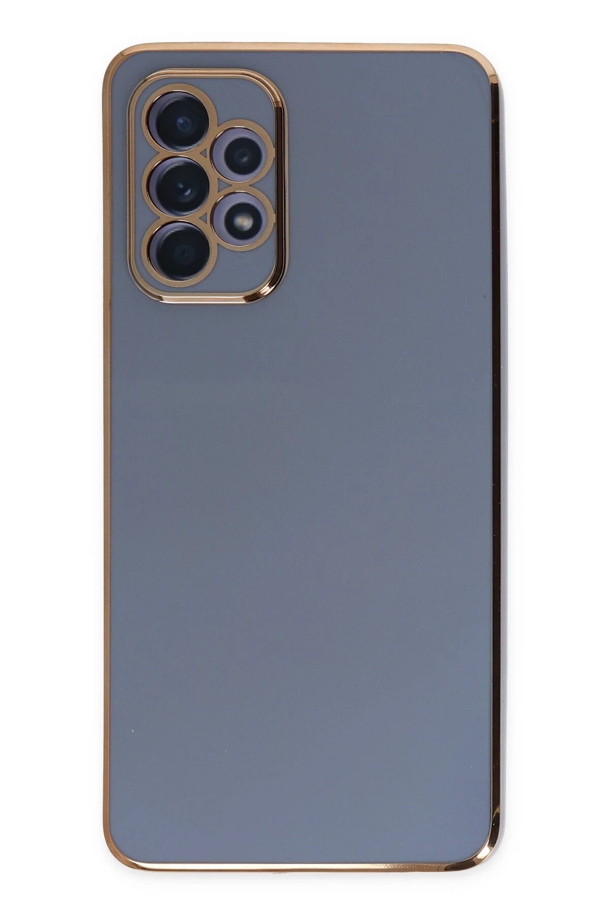 Samsung Galaxy A52 Kılıf Volet Silikon - Mavi-(5796)