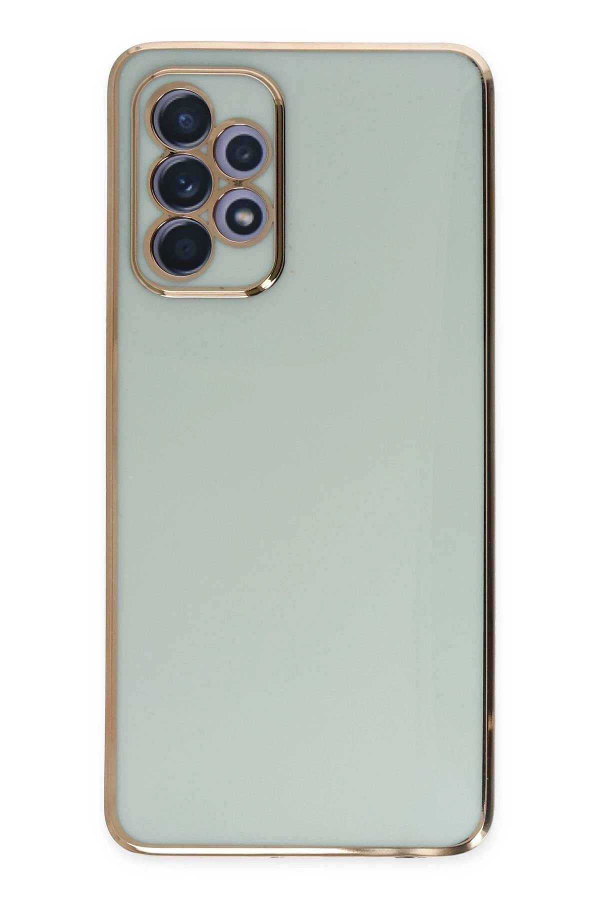 Samsung Galaxy A52 Kılıf Volet Silikon - Açık Yeşil-(5796)