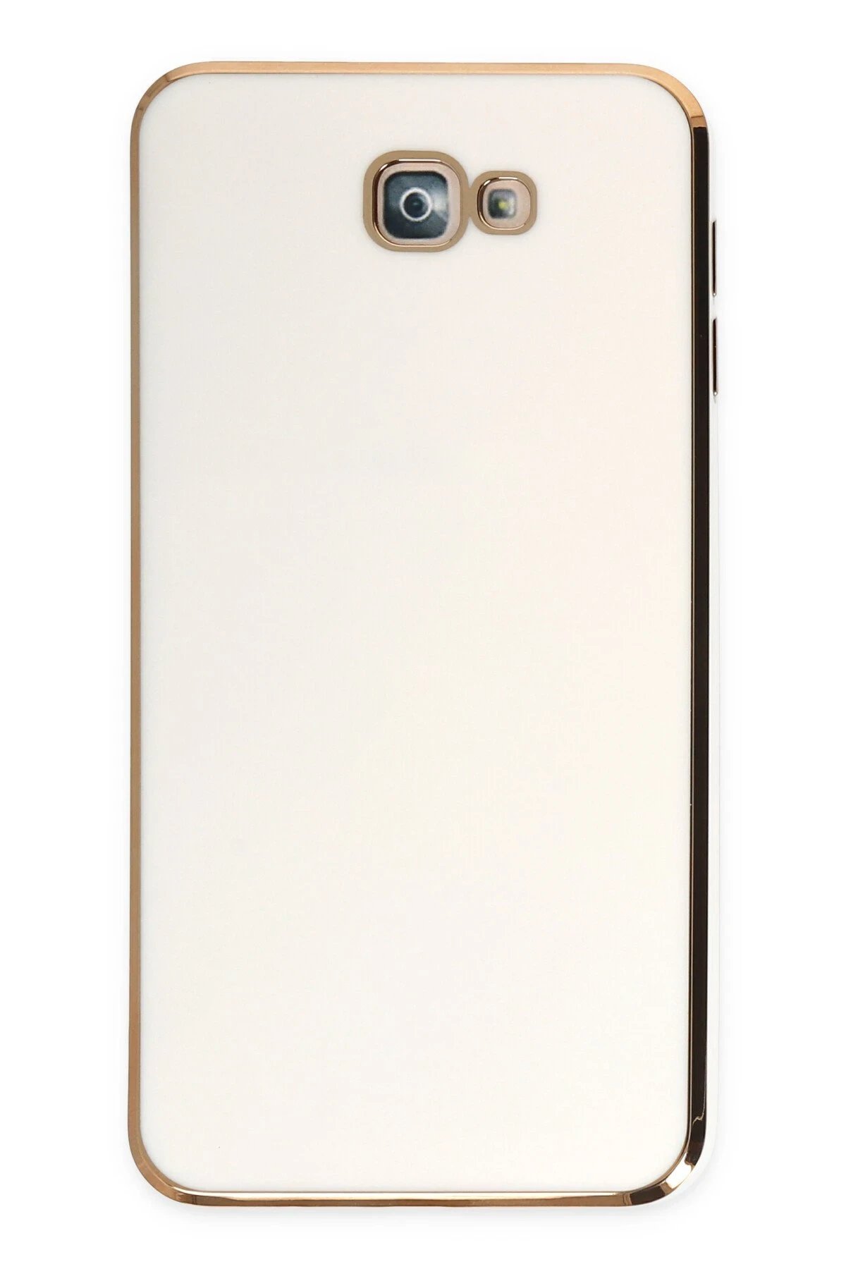 Samsung Galaxy J7 Prime Kılıf Volet Silikon - Beyaz-(5796)