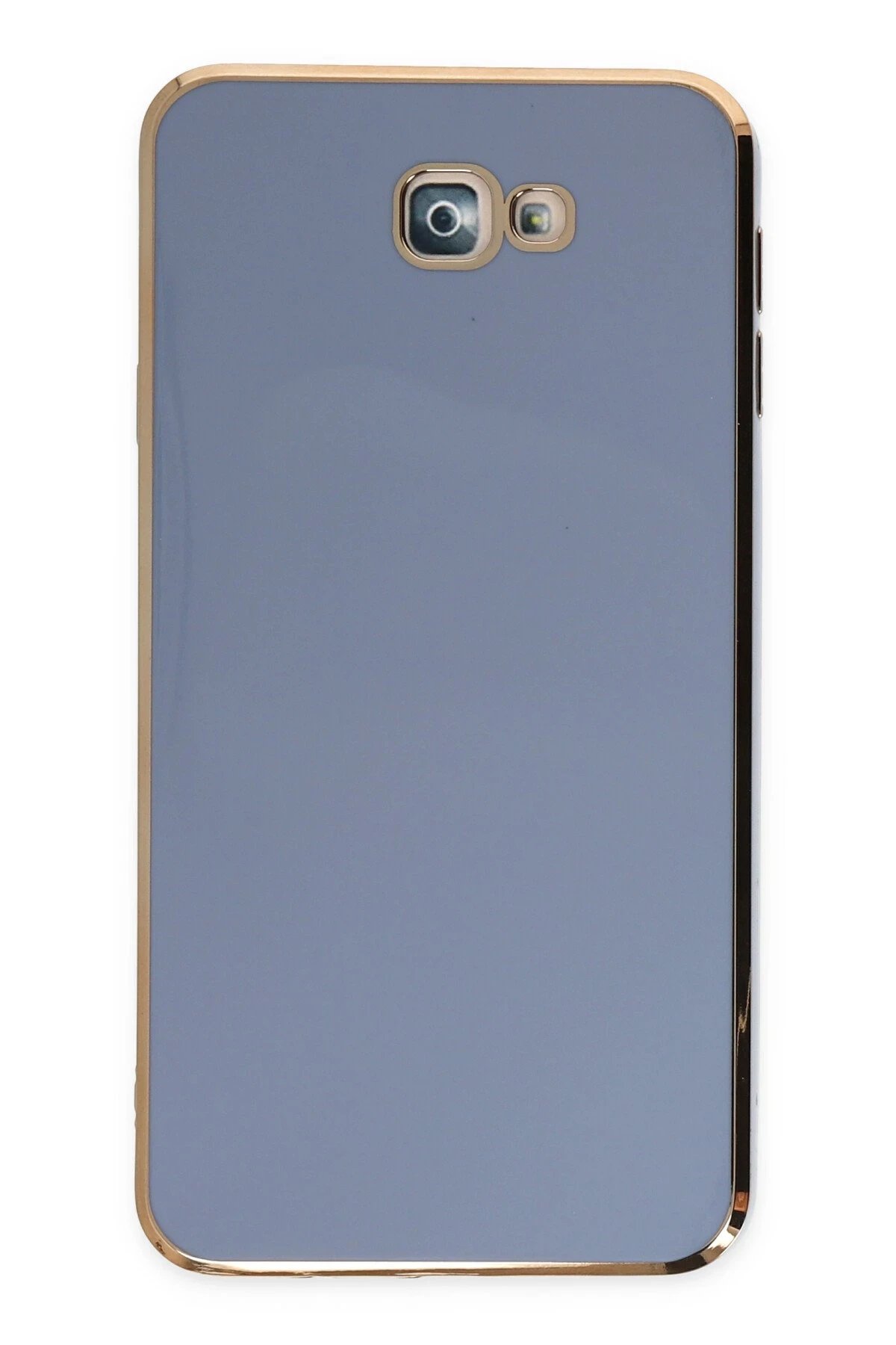 Samsung Galaxy J7 Prime Kılıf Volet Silikon - Mavi-(5796)