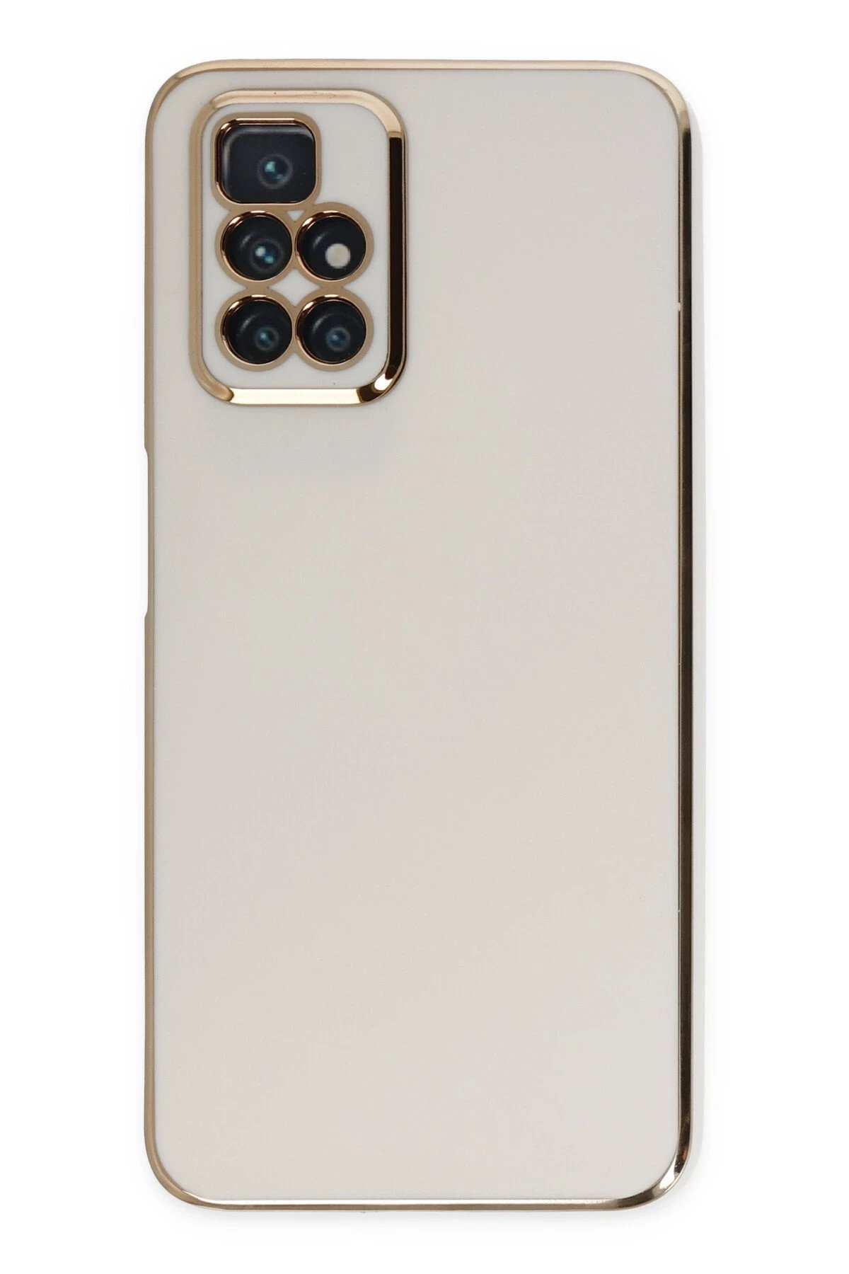 Xiaomi Redmi 10 2022 Kılıf Volet Silikon - Beyaz-(5796)