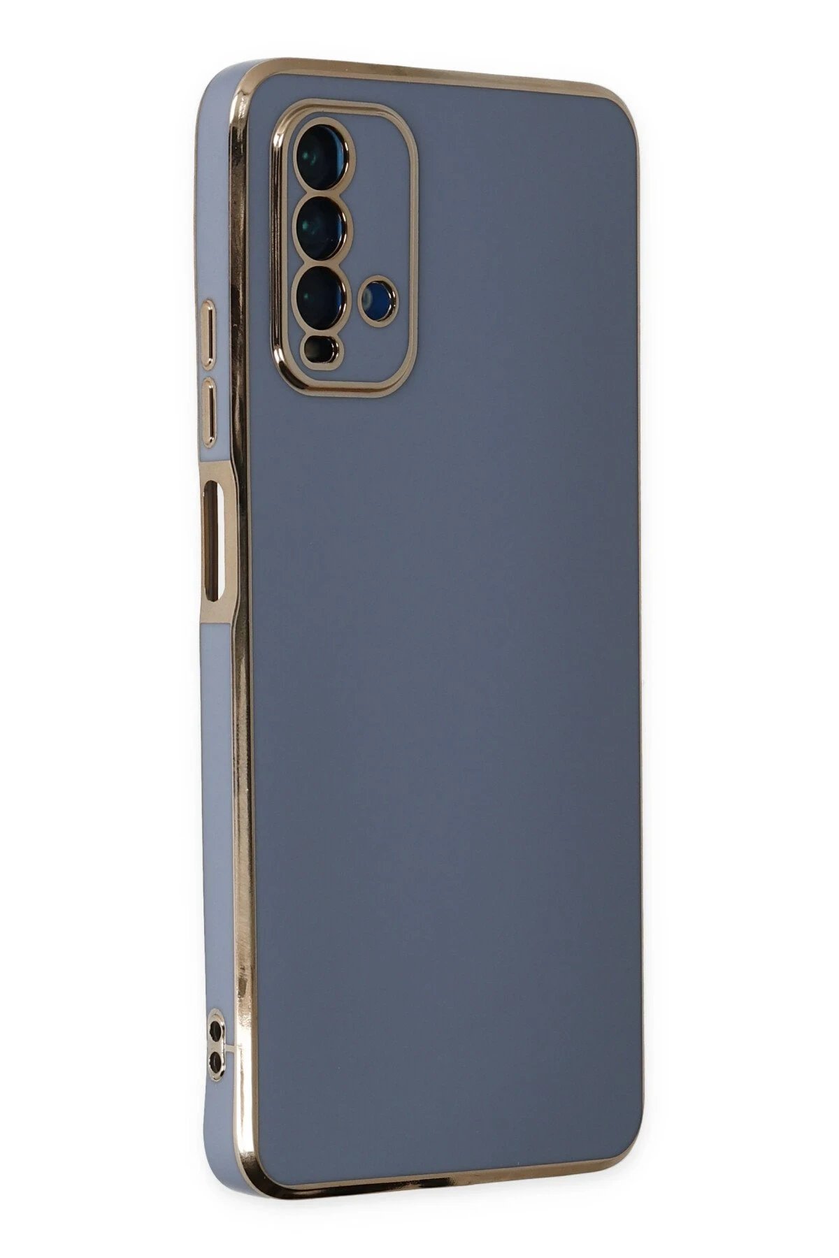 Xiaomi Redmi 9T Kılıf Volet Silikon - Mavi-(5796)