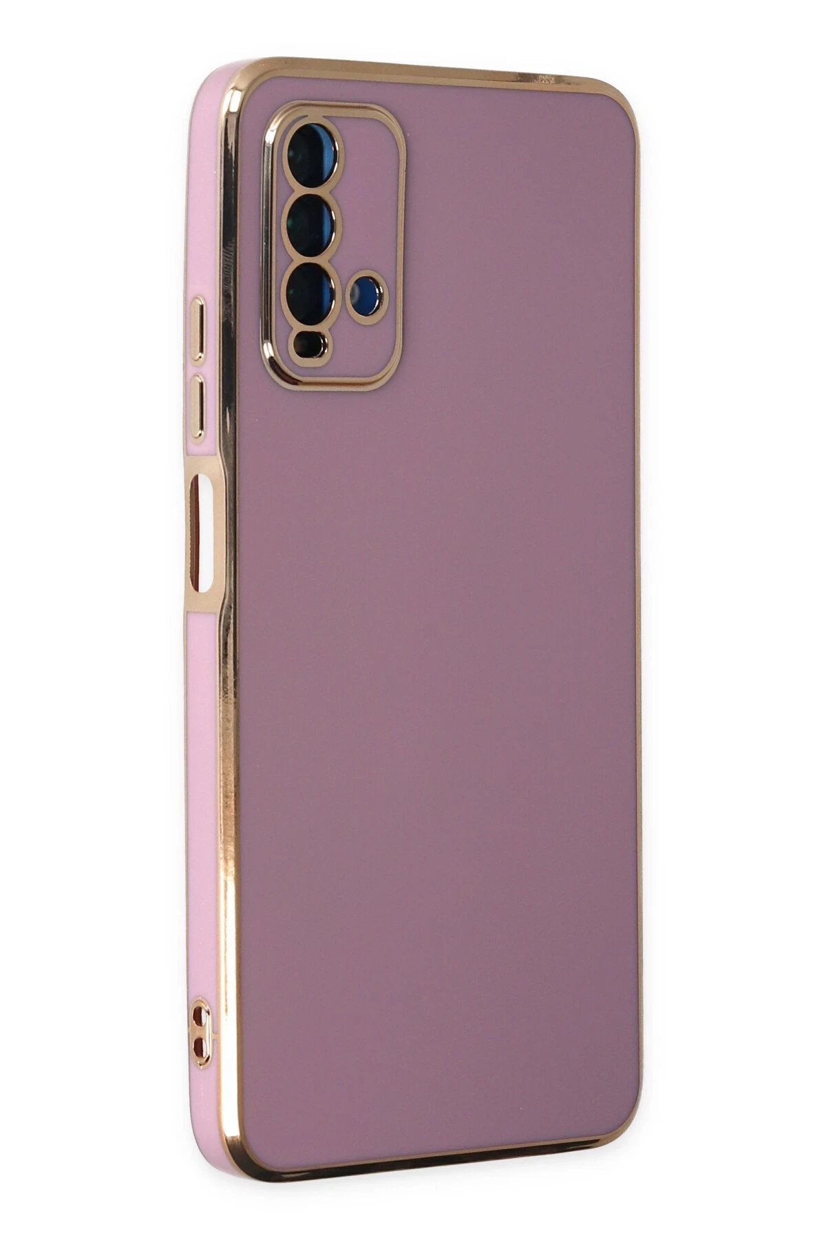 Xiaomi Redmi 9T Kılıf Volet Silikon - Mor-(5796)