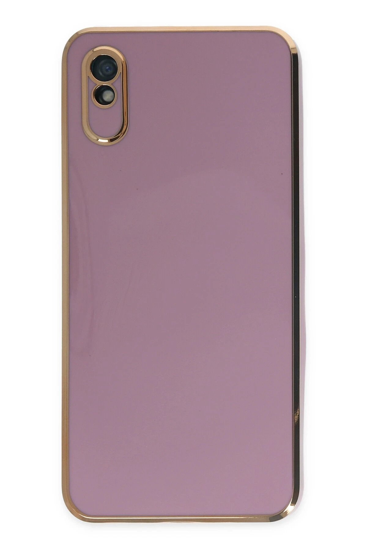 Xiaomi Redmi 9A Kılıf Volet Silikon - Mor-(5796)