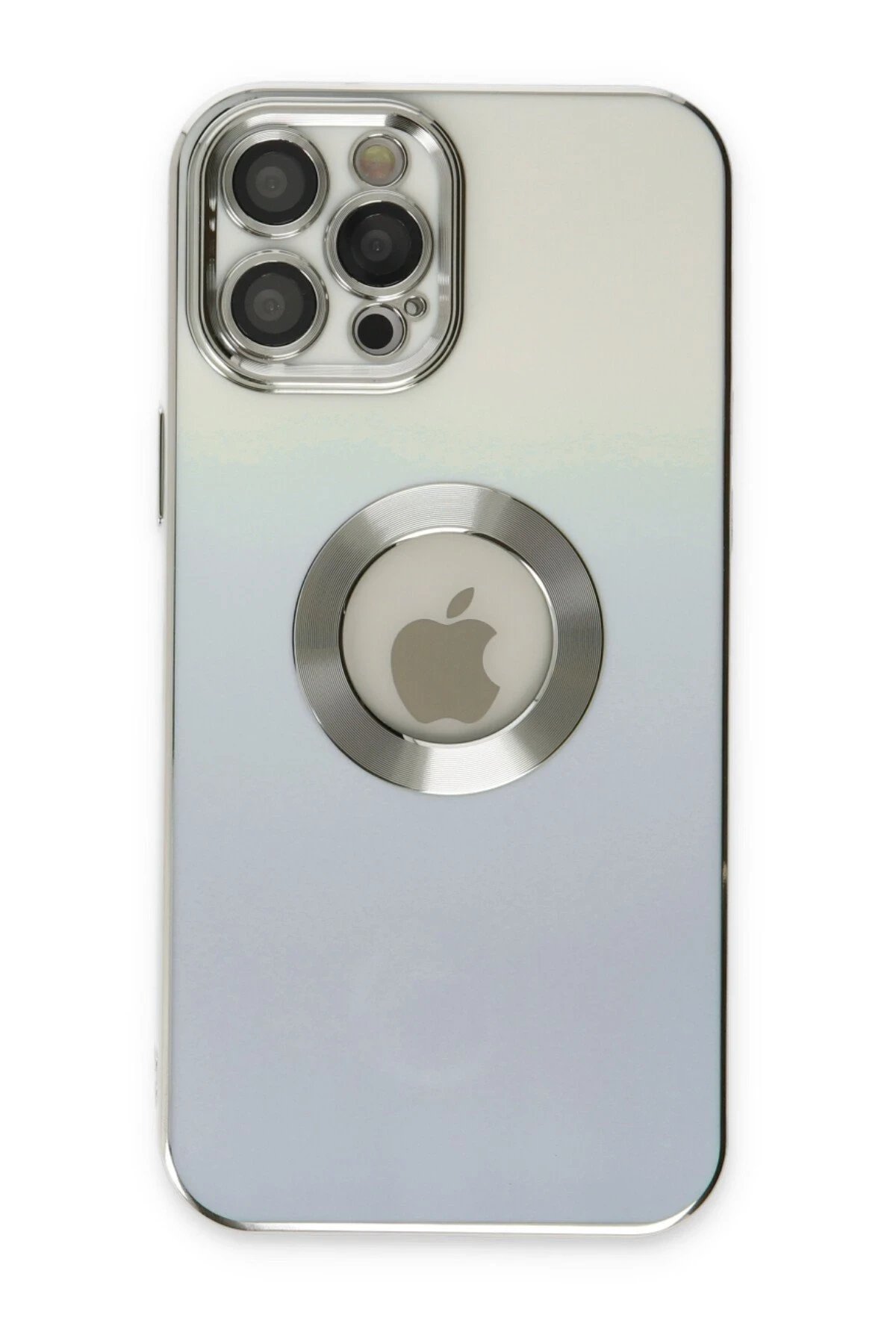 iPhone 12 Pro Max Kılıf Best Silikon - Mavi-(5796)