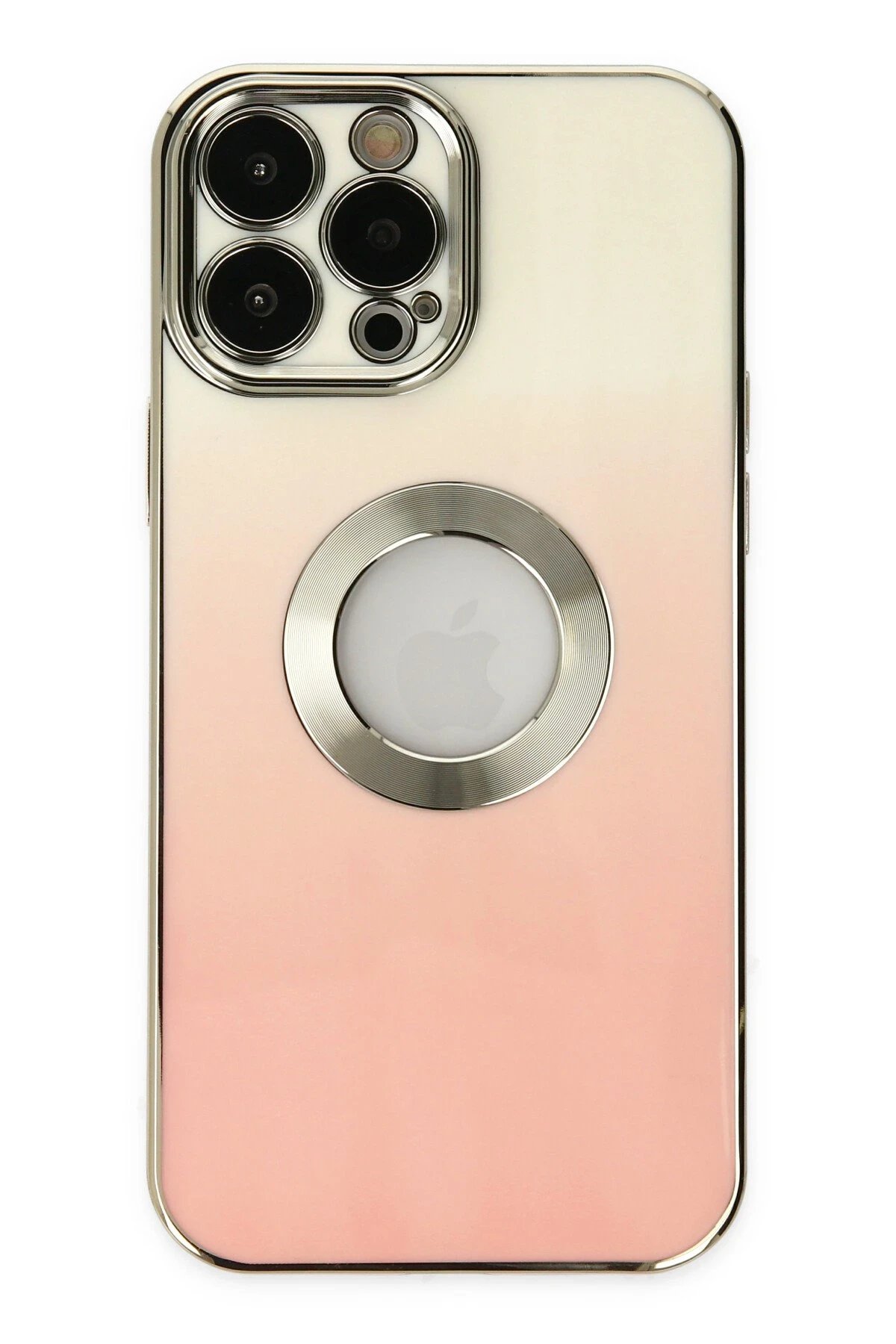 iPhone 13 Pro Max Kılıf Best Silikon - Pembe-(5796)