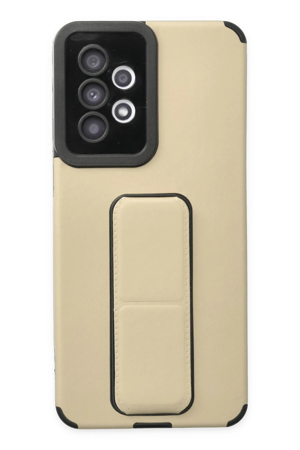 Samsung Galaxy A33 5G Kılıf Mega Standlı Silikon - Gold-(5796)