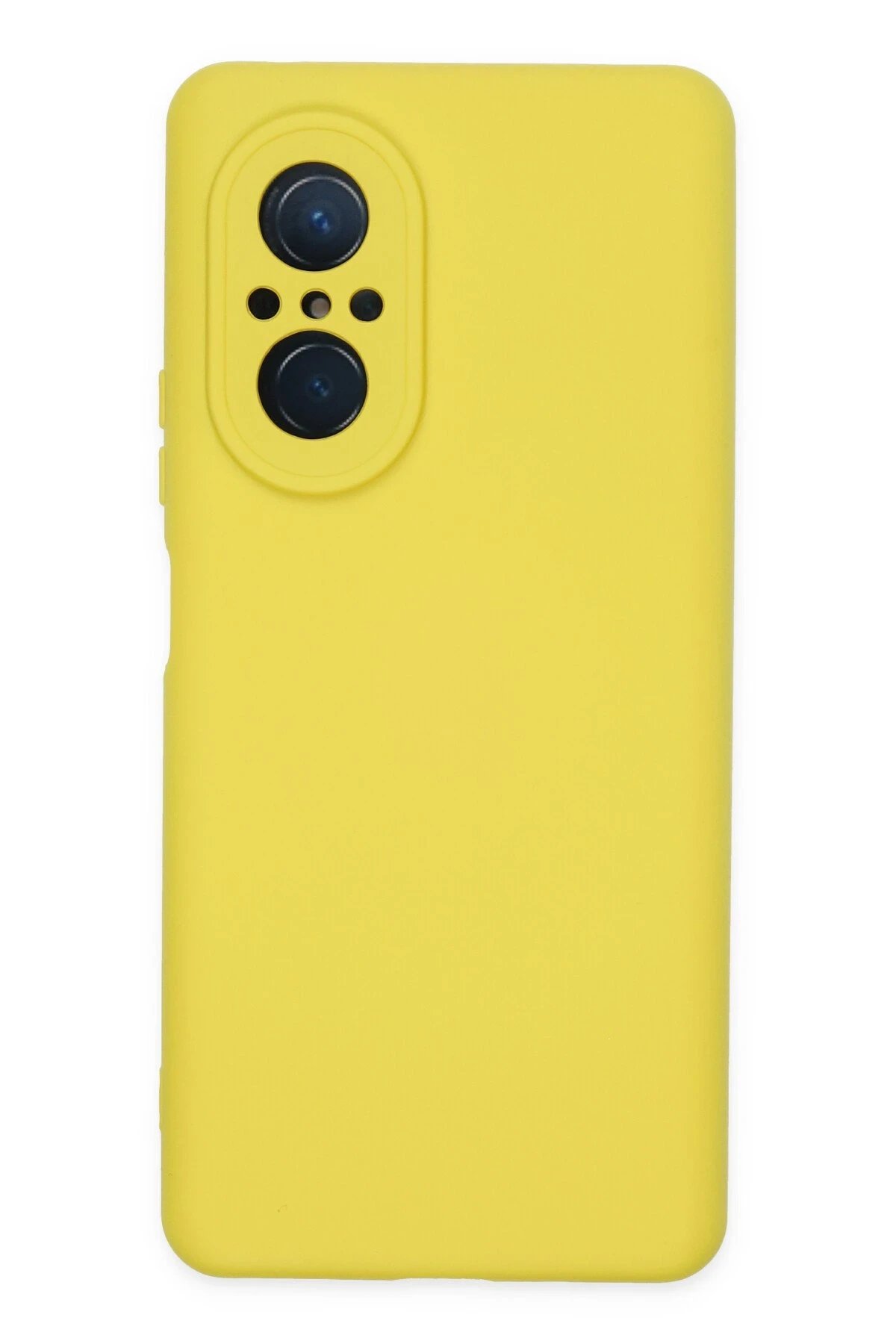 Huawei Nova 9 SE Kılıf Nano içi Kadife Silikon - Sarı-(5796)