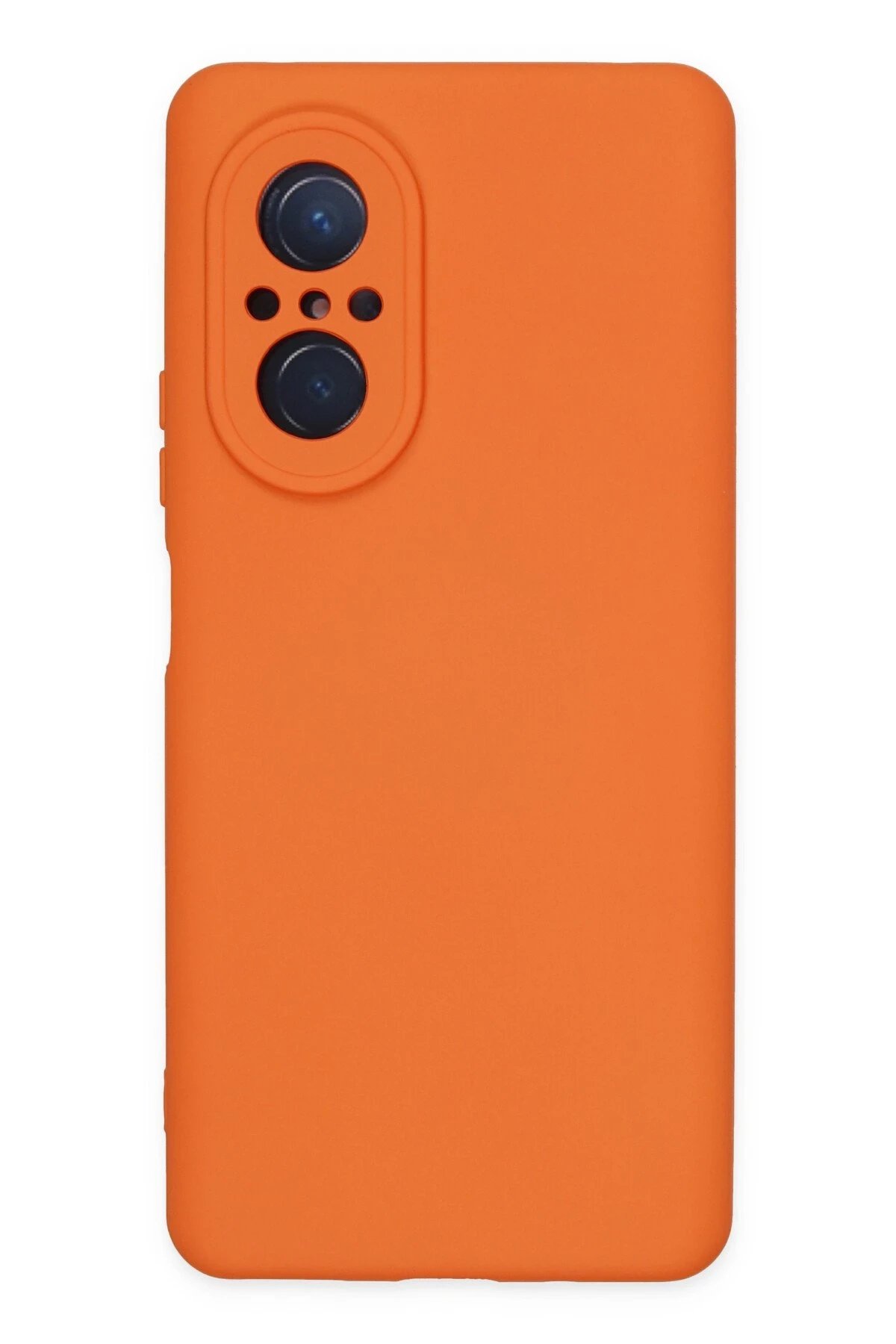 Huawei Nova 9 SE Kılıf Nano içi Kadife Silikon - Turuncu-(5796)