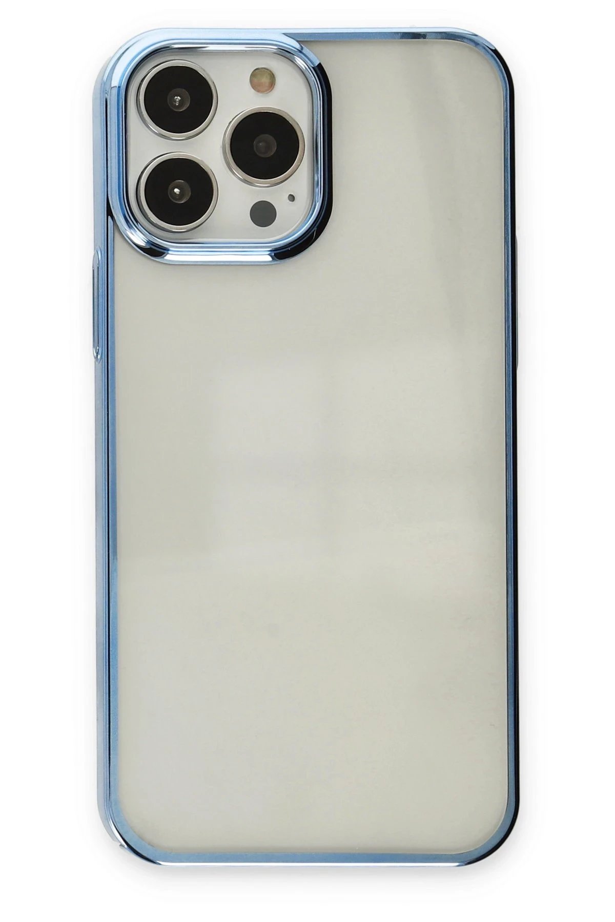 iPhone 14 Pro Max Kılıf Element Silikon - Sky Blue-(5796)