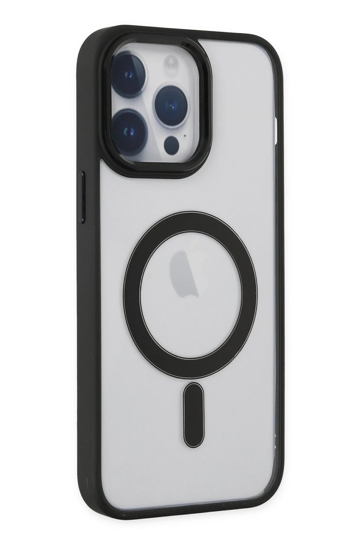 iPhone 14 Pro Kılıf Room Magneticsafe Silikon - Siyah-(5796)