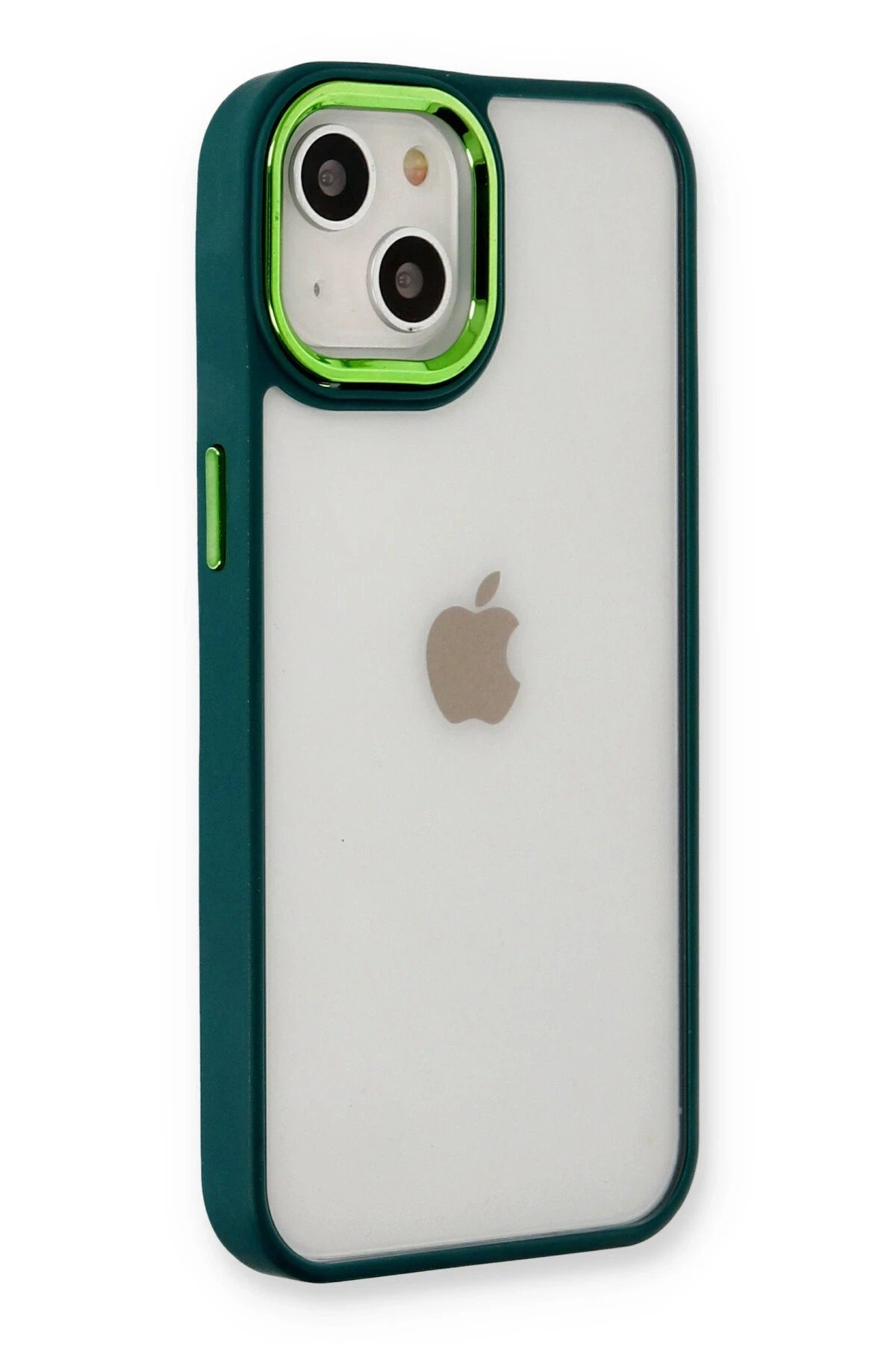 iPhone 14 Plus Kılıf Dora Kapak - Haki Yeşil-(5796)