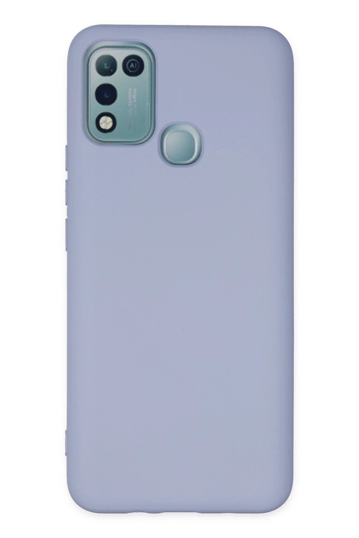 İnfinix Hot 10 Play Kılıf Nano içi Kadife Silikon - Lila-(5796)